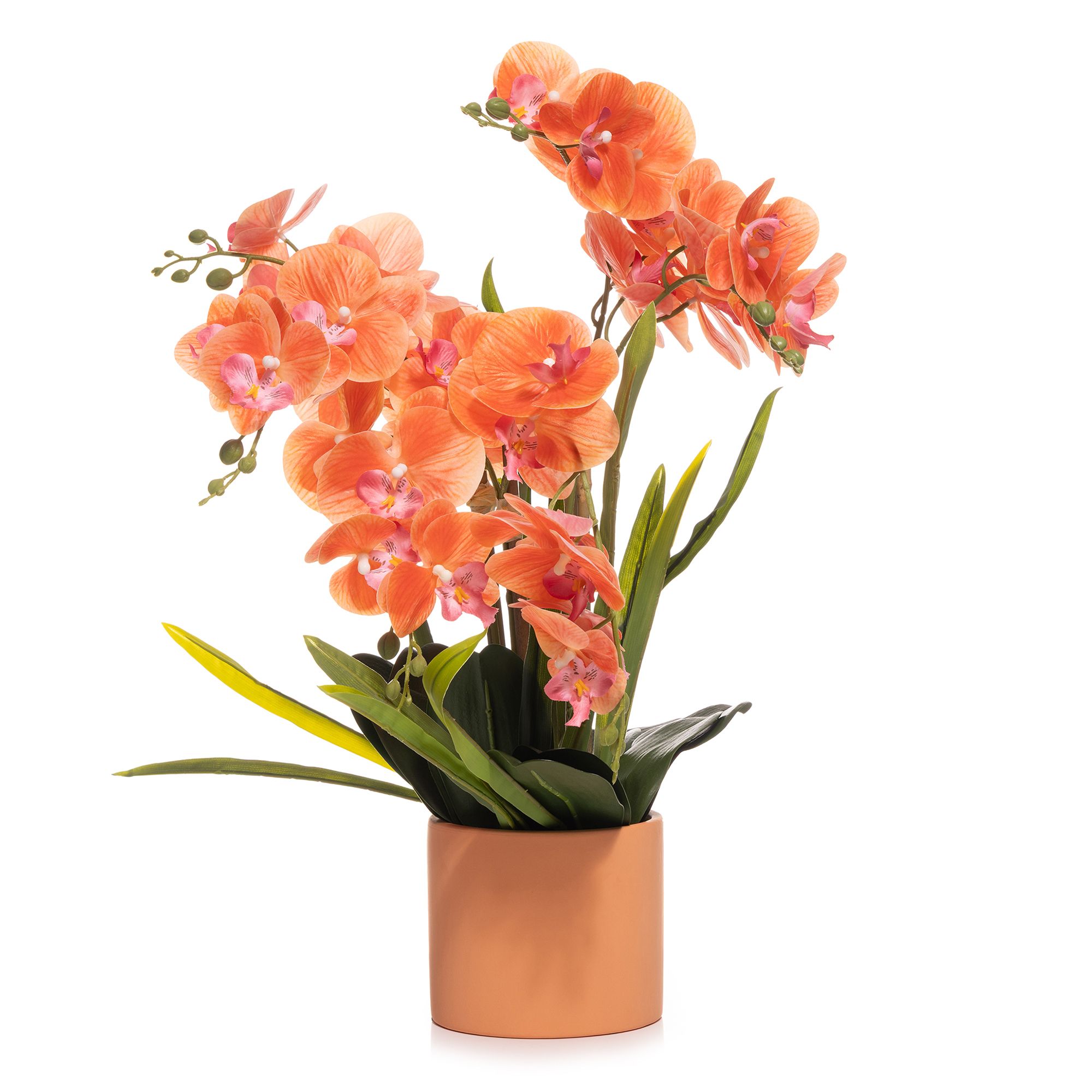 B-Ware ABELLA Flora künstliche Orchidee Realtouch-Blüten Topf auswechselbar