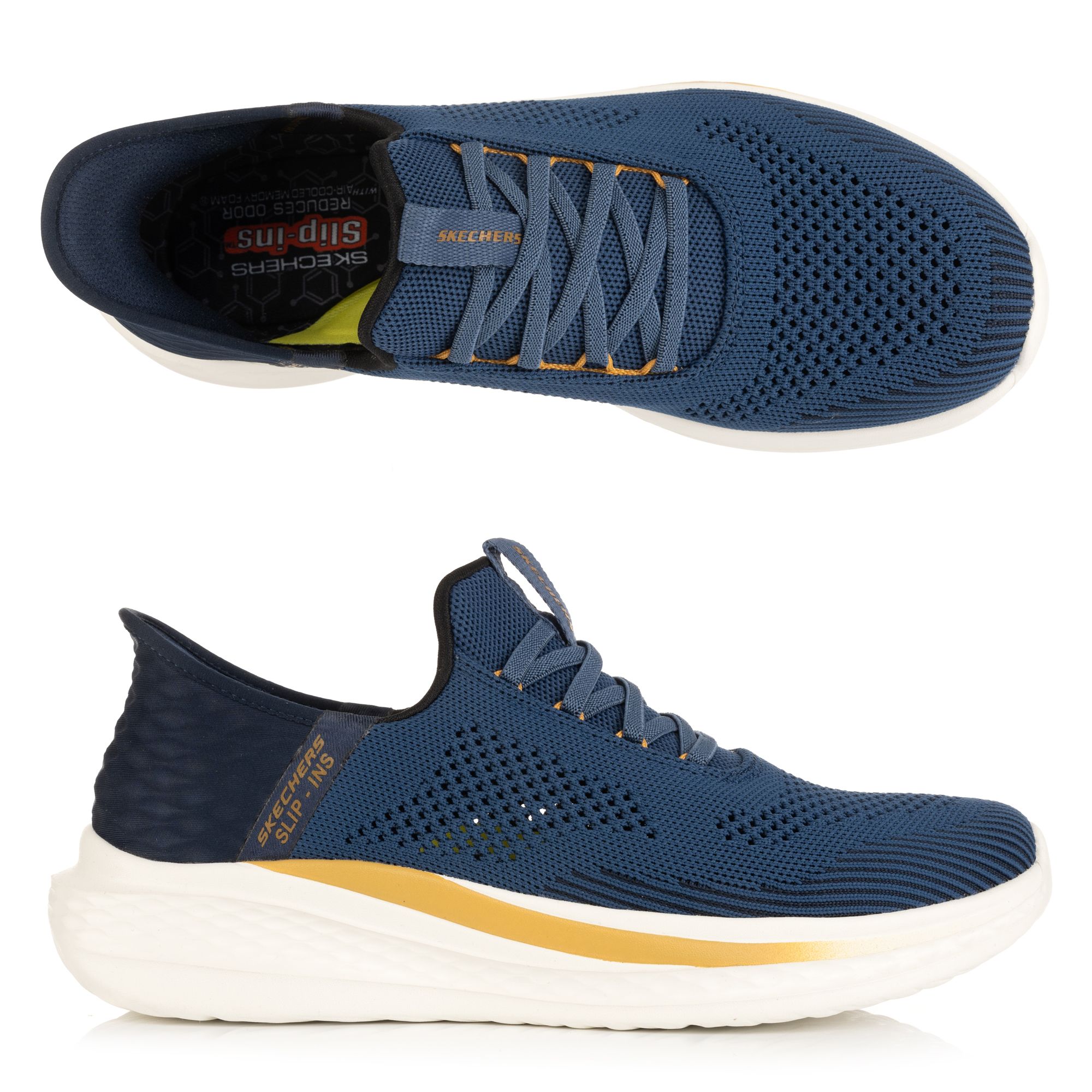 B-Ware SKECHERS Herren-Slipper Slade- Quinto technisches Strick