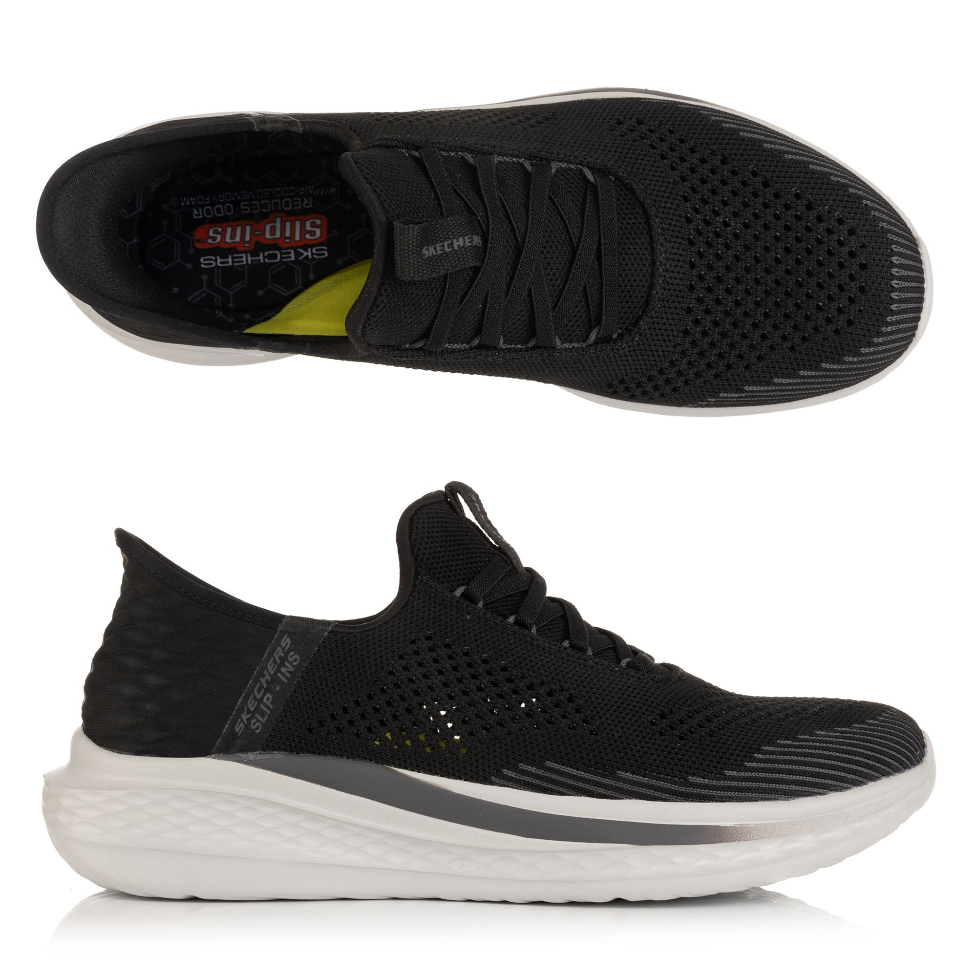 B-Ware SKECHERS Herren-Slipper Slade- Quinto technisches Strick