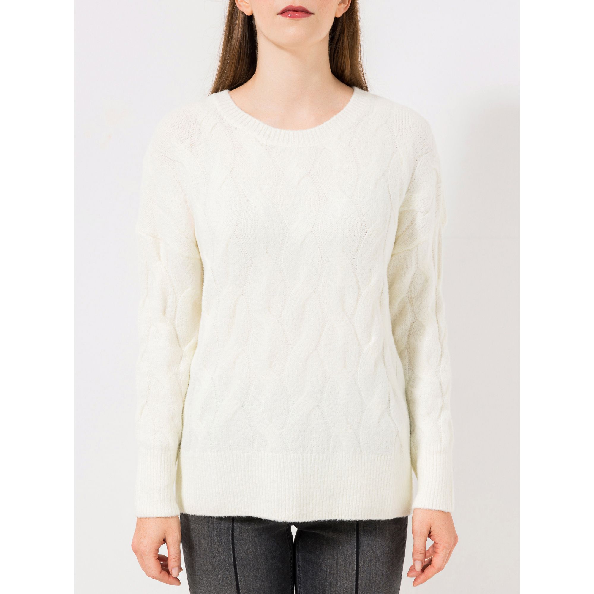 B-Ware STEFFEN SCHRAUT Pullover Rundhalsausschnitt Zopfstrick