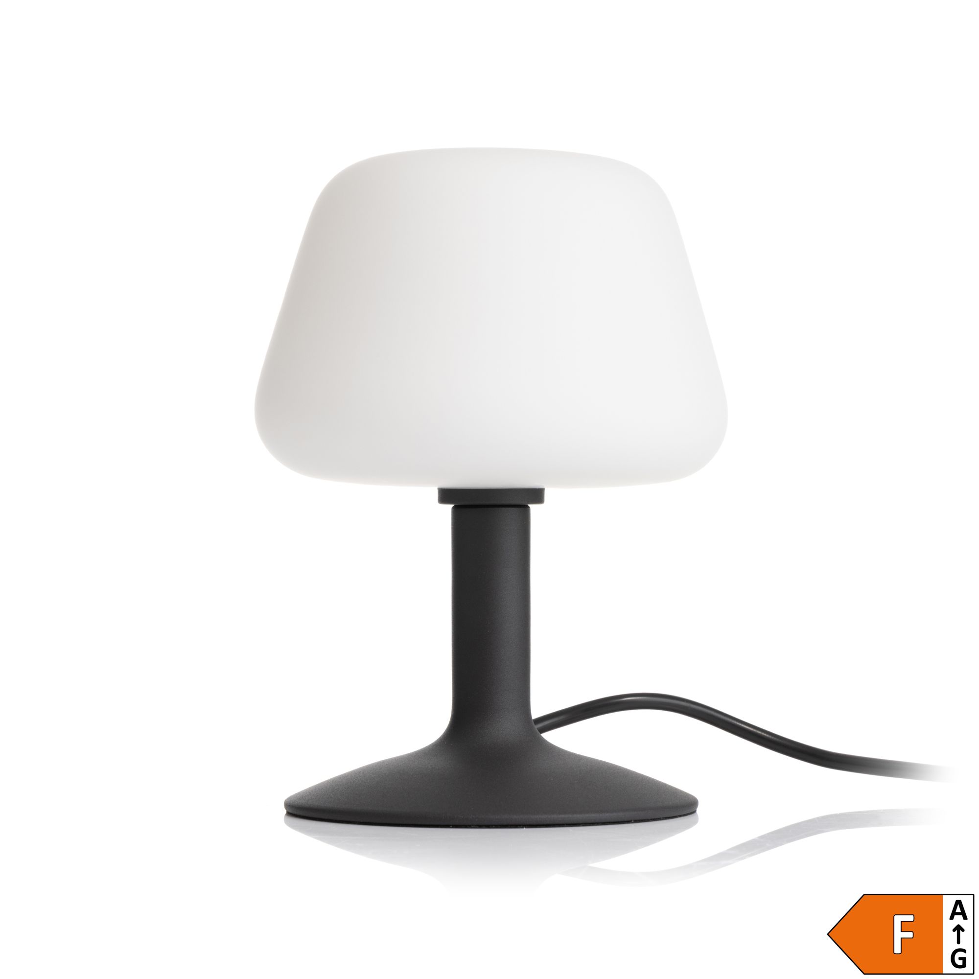 B-Ware LUMIDA Looks LED-Tischleuchte Opalglas-Schirm 3-fach Touchdimmer, Energieeffizienzklasse F