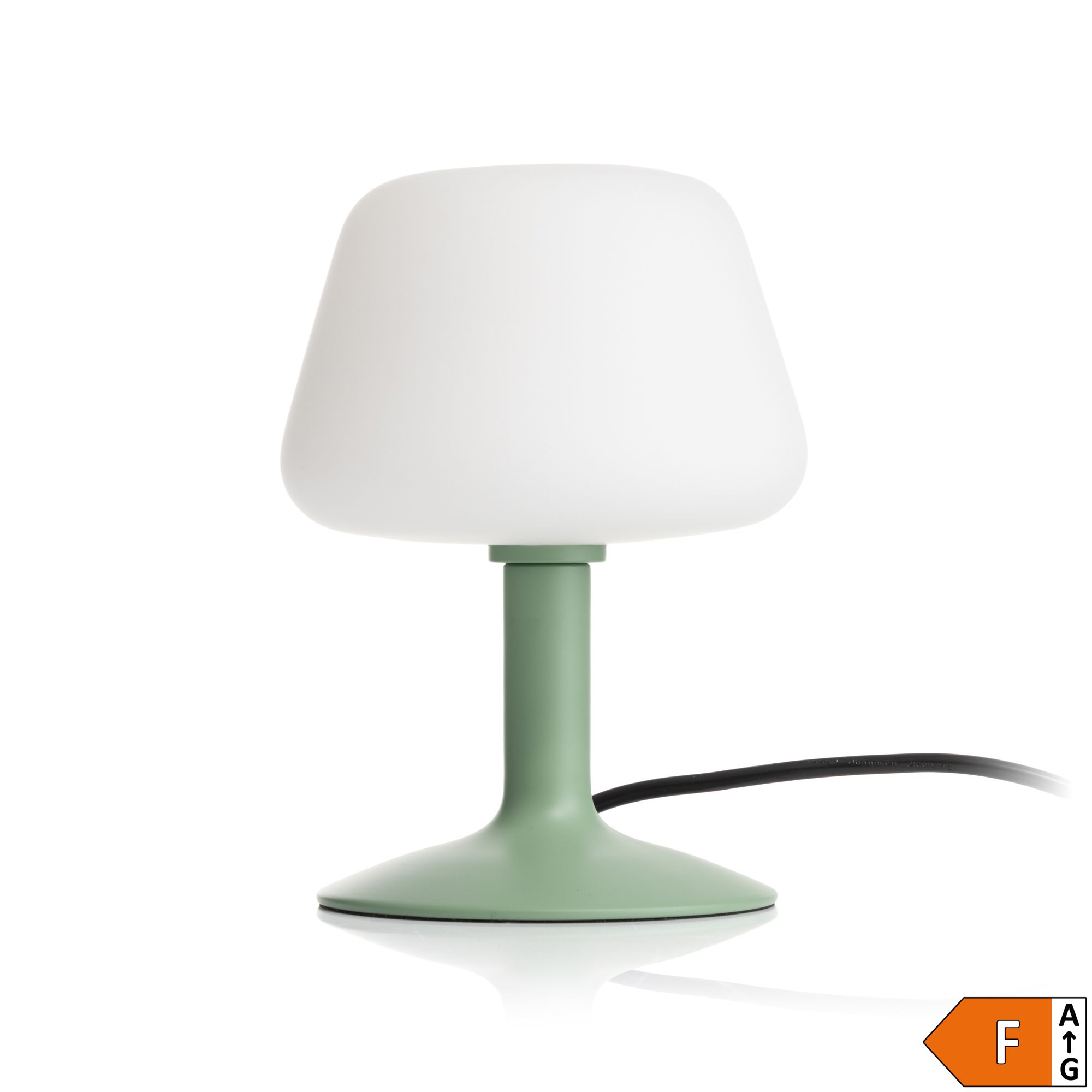 B-Ware LUMIDA Looks LED-Tischleuchte Opalglas-Schirm 3-fach Touchdimmer, Energieeffizienzklasse F