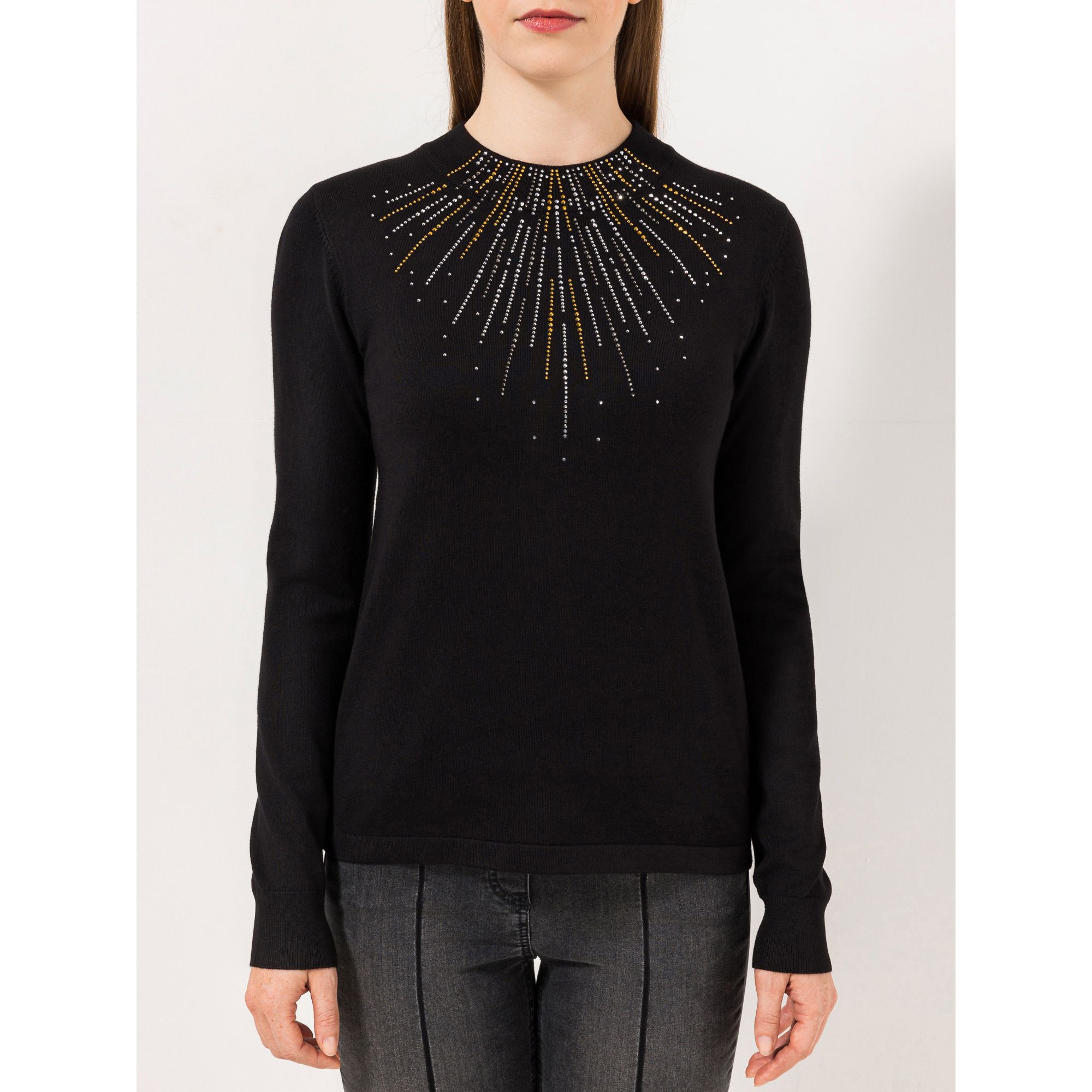 B-Ware STEFFEN SCHRAUT Pullover Stehkragen Strass-Details