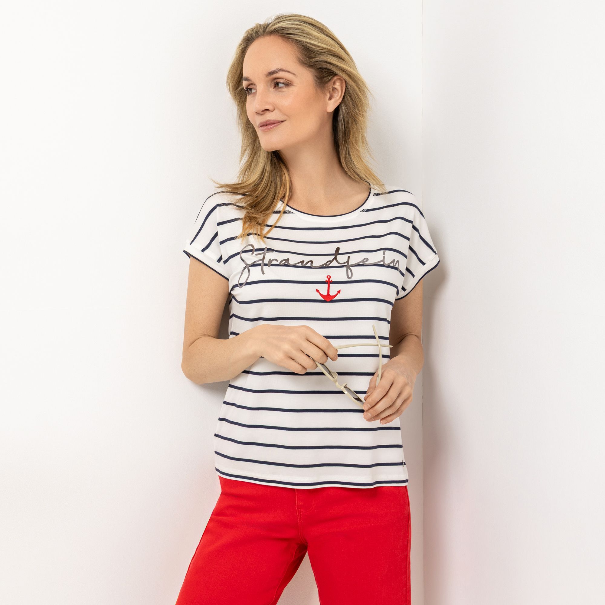B-Ware STRANDFEIN Shirt kurzer 1/2 Arm Rundhalsausschnitt
