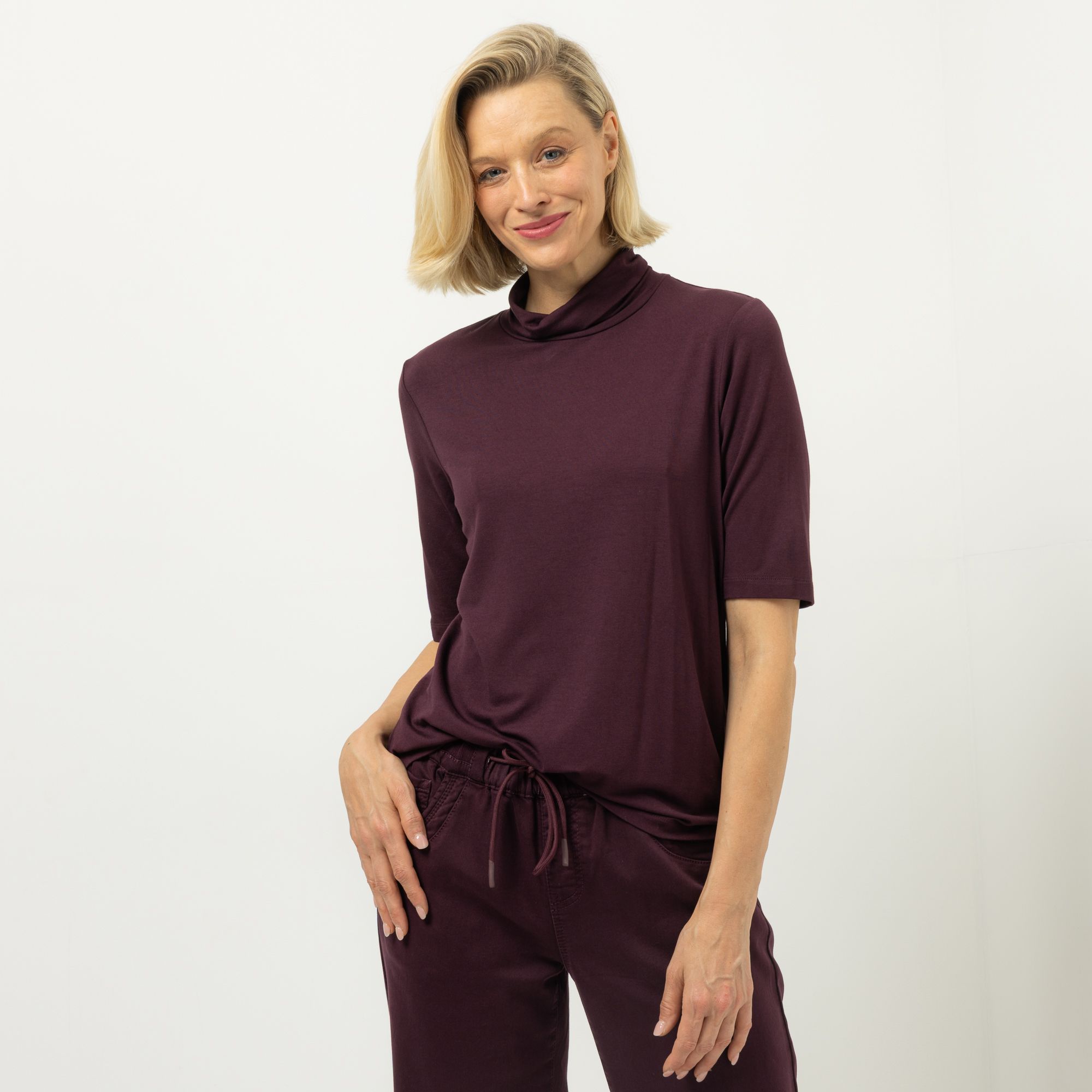 B-Ware DINE 'N' DANCE Shirt langer 1/2-Arm Rollkragen