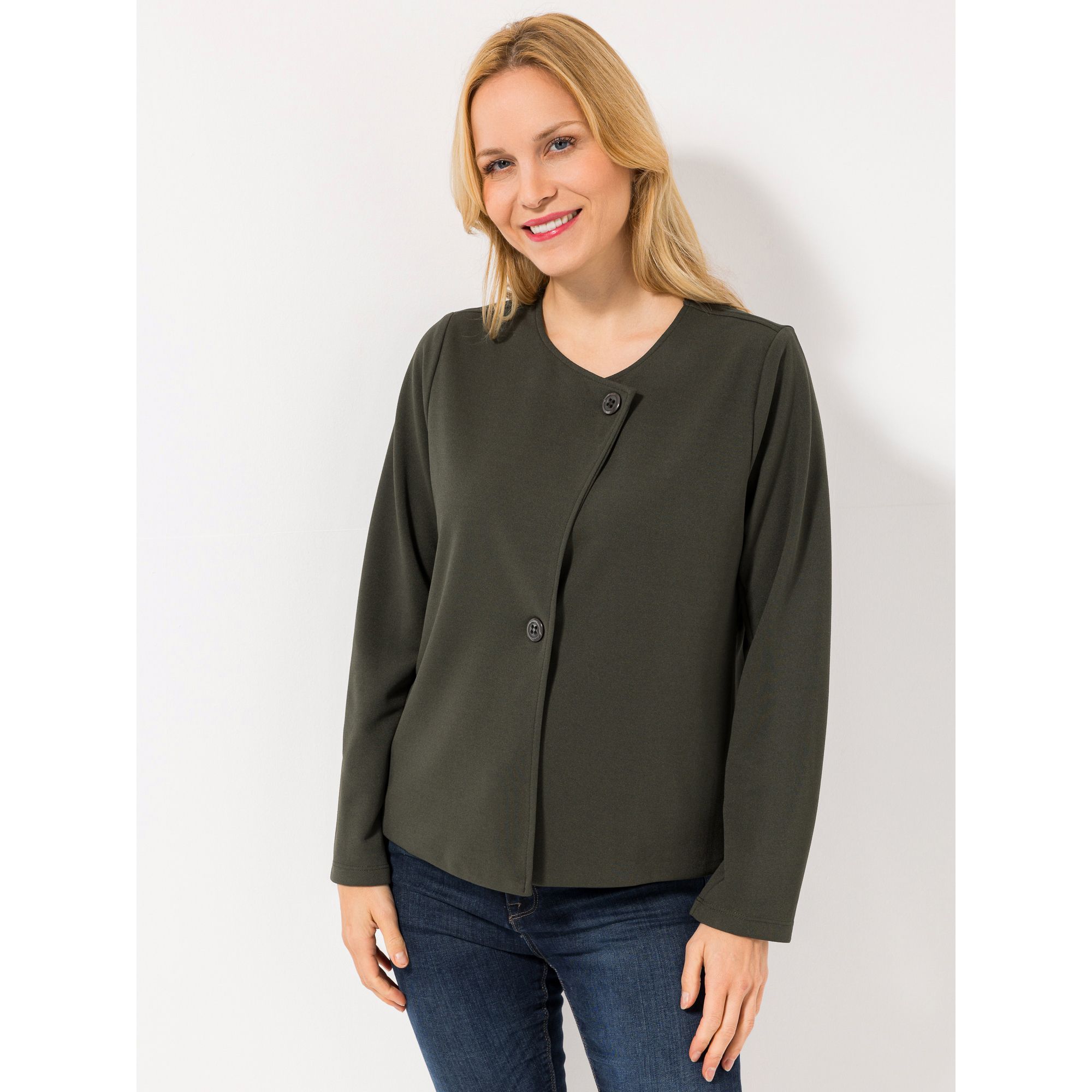 B-Ware KIM & CO. Jacke, Langarm Ponti Crepe Jersey 1 Knopf Verschluss