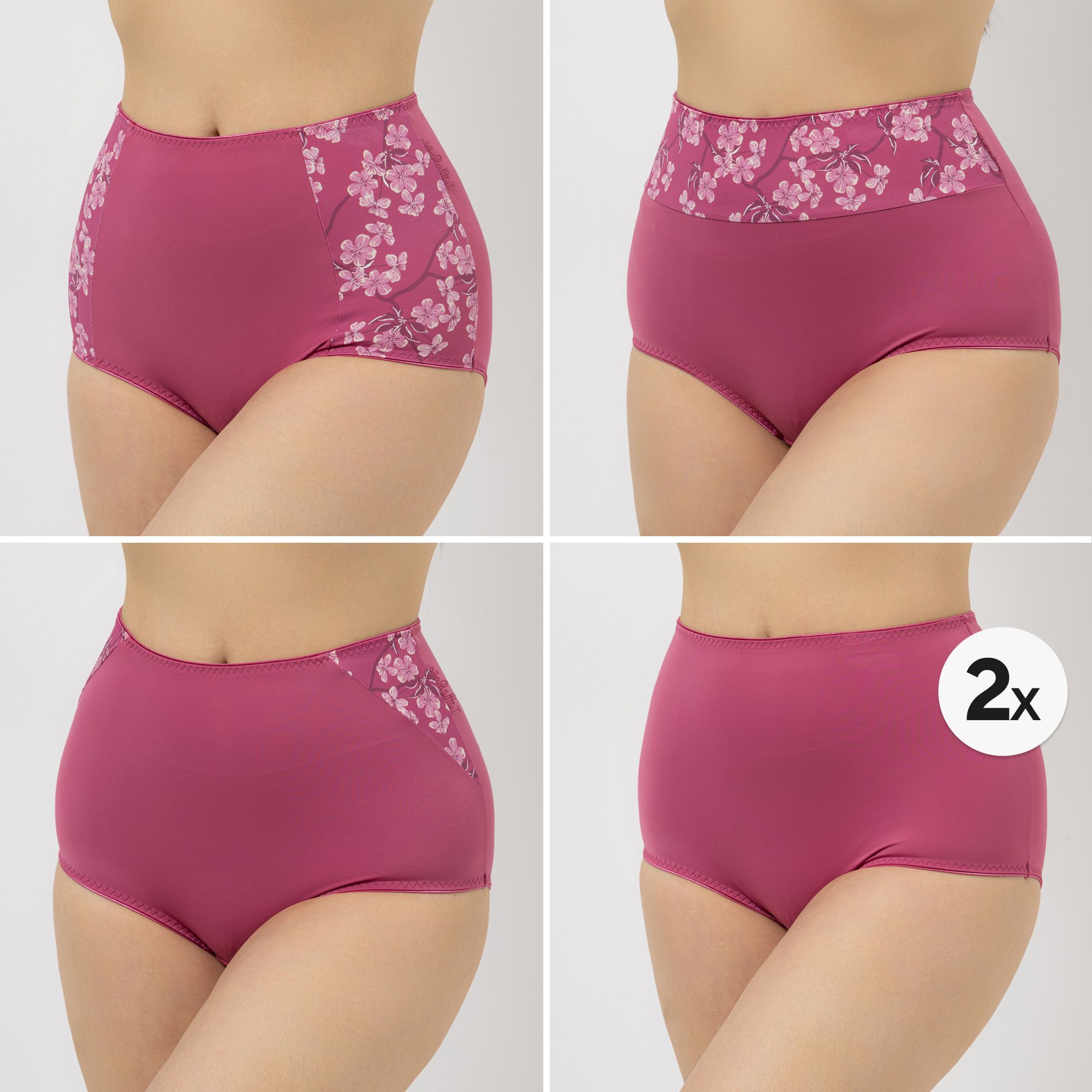 B-Ware LITTLE ROSE 5 Maxislips Mikrofasermischung 3x bedruckt