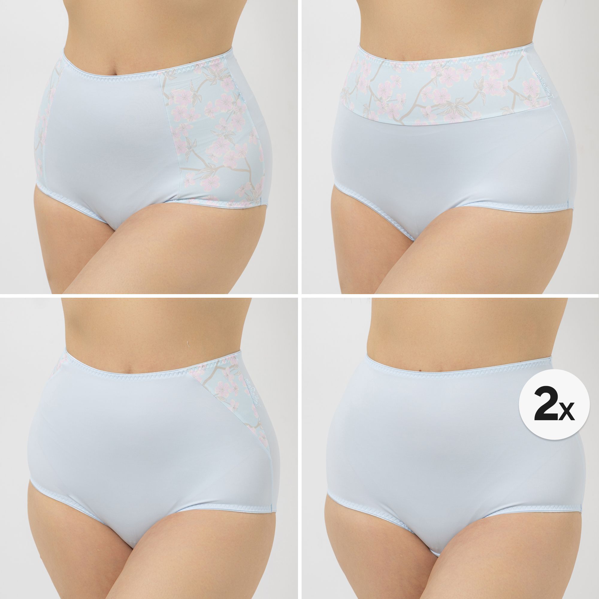 B-Ware LITTLE ROSE 5 Maxislips Mikrofasermischung 3x bedruckt