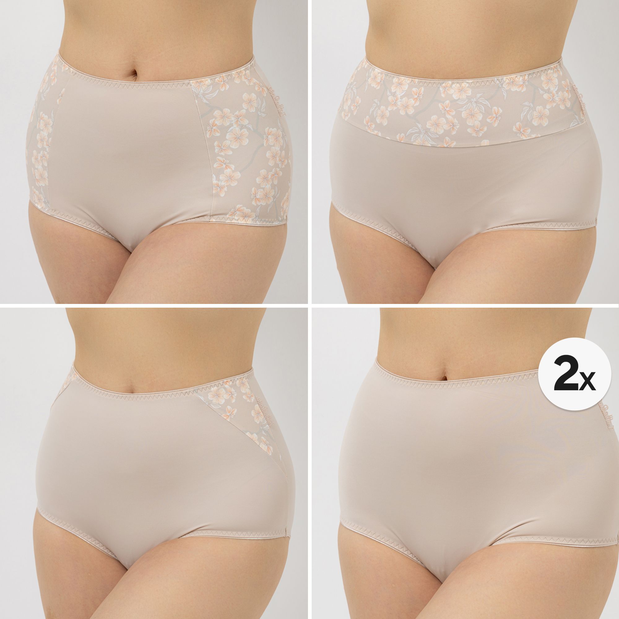 B-Ware LITTLE ROSE 5 Maxislips Mikrofasermischung 3x bedruckt