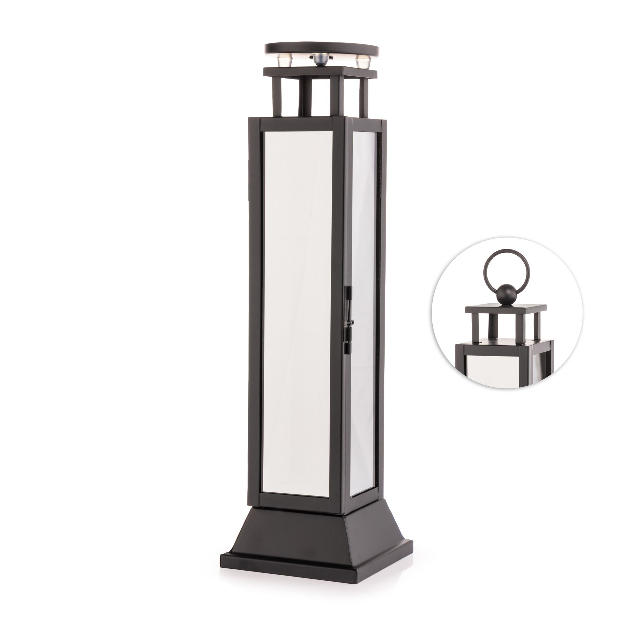 B-Ware LUMIDA Xmas Laterne Slimline Acrylglas verspiegelt inkl. Kerzenhalter