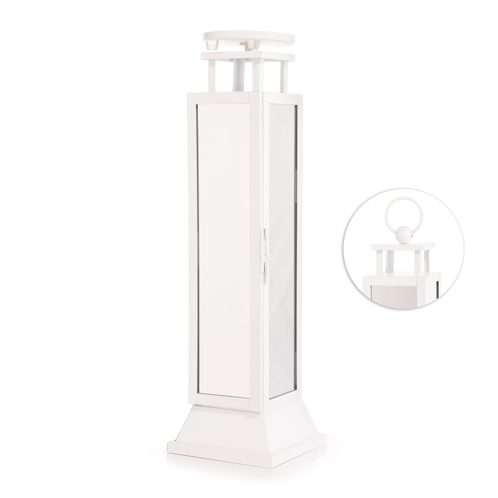 B-Ware LUMIDA Xmas Laterne Slimline Acrylglas verspiegelt inkl. Kerzenhalter