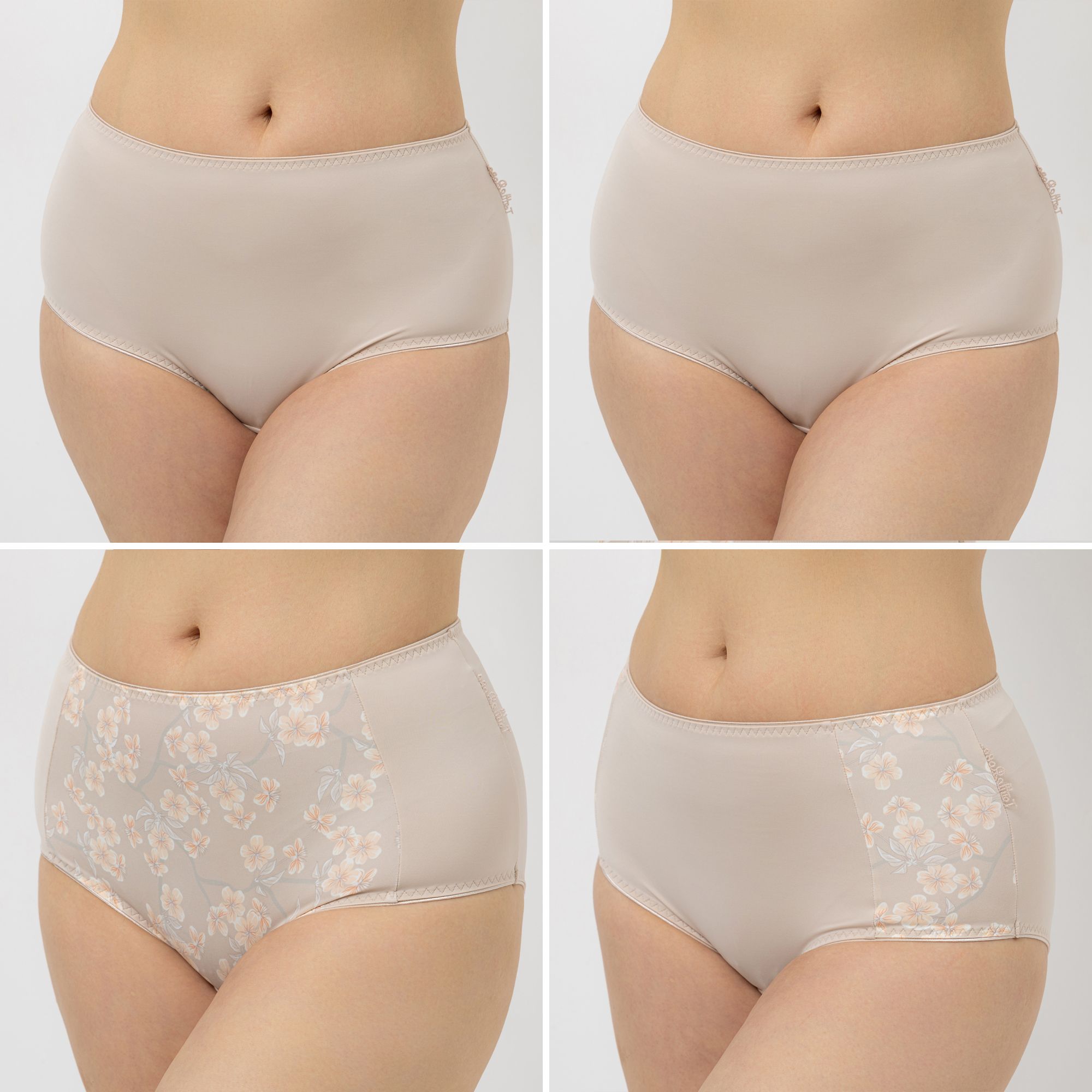 B-Ware LITTLE ROSE 4 Midislips Mikrofasermischung 2x bedruckt