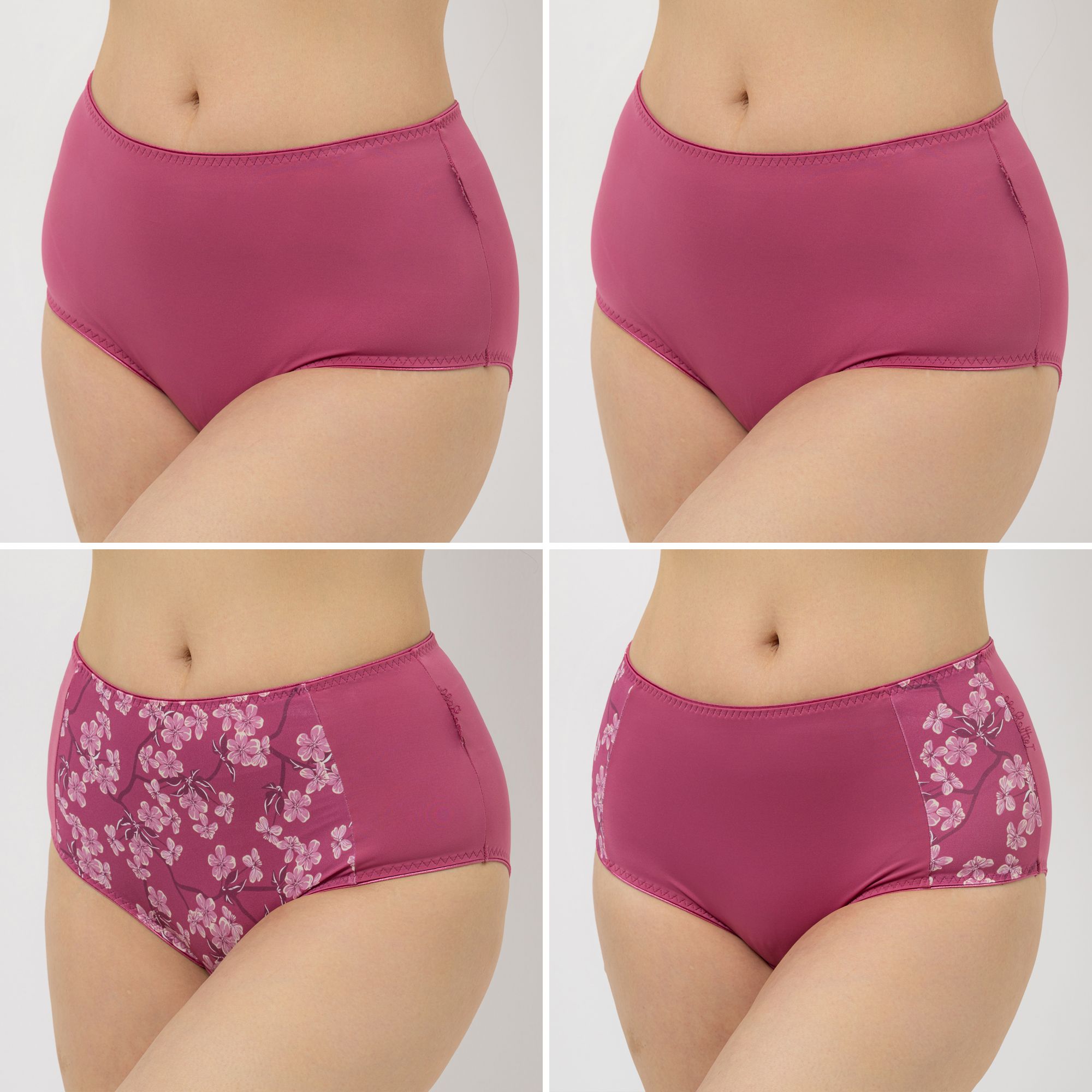 B-Ware LITTLE ROSE 4 Midislips Mikrofasermischung 2x bedruckt