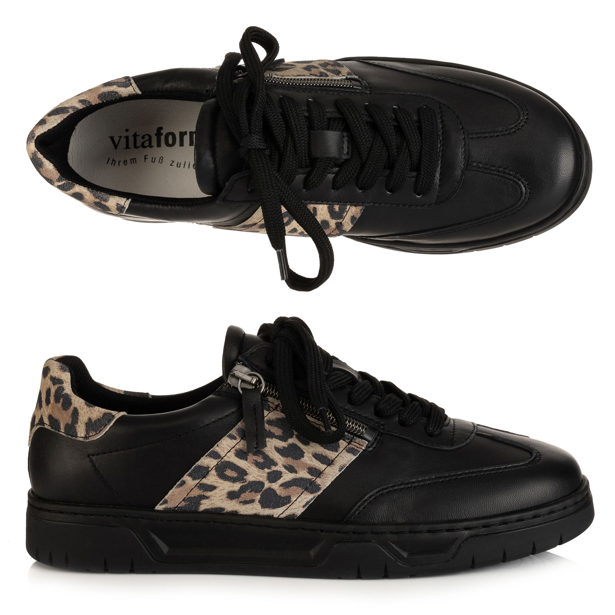 B-Ware VITAFORM Damen-Sneaker Nappaleder seitl. Reißverschluss