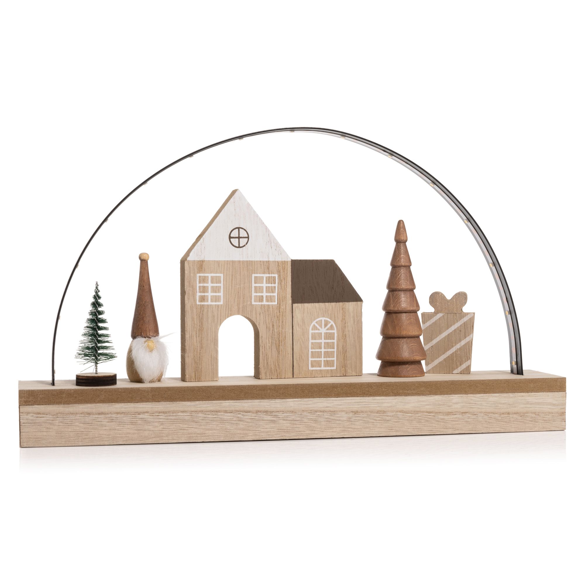 B-Ware LUMIDA Xmas LED-Schwibbogen modernes Design Elemente dekorierbar