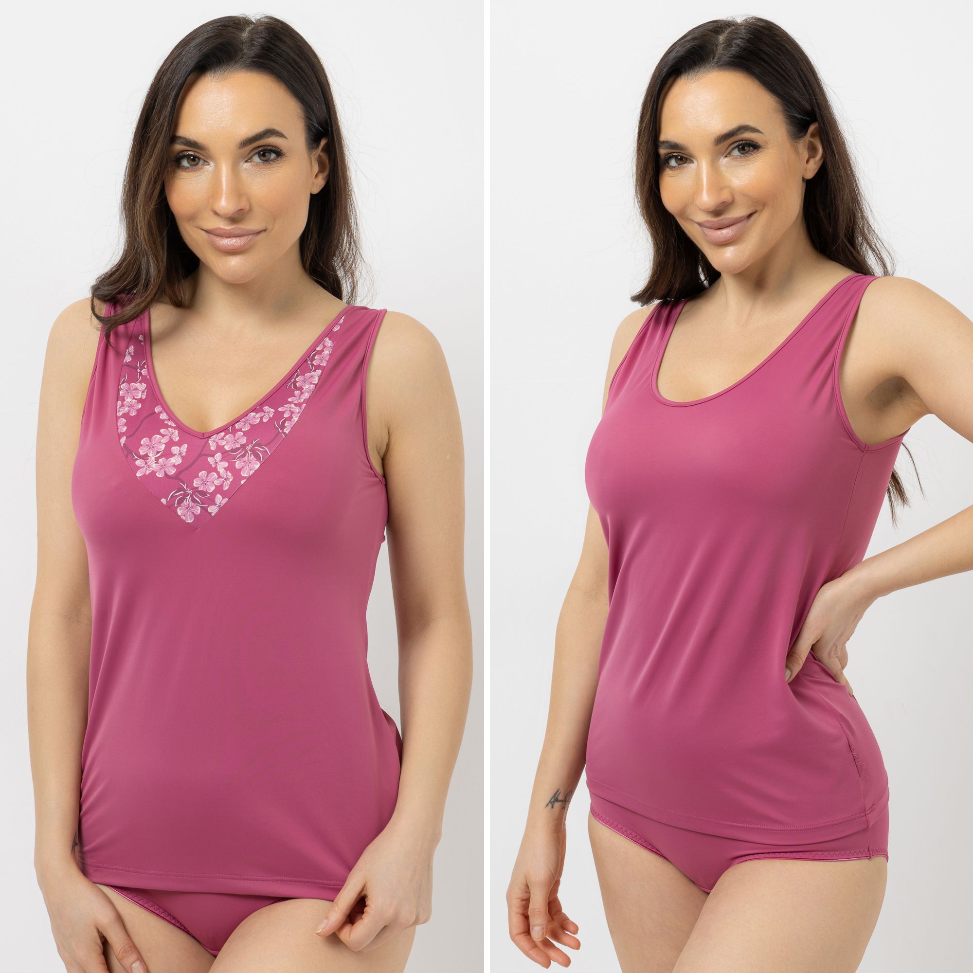 B-Ware LITTLE ROSE 2 Tops Mikrofasermischung 1x bedruckt