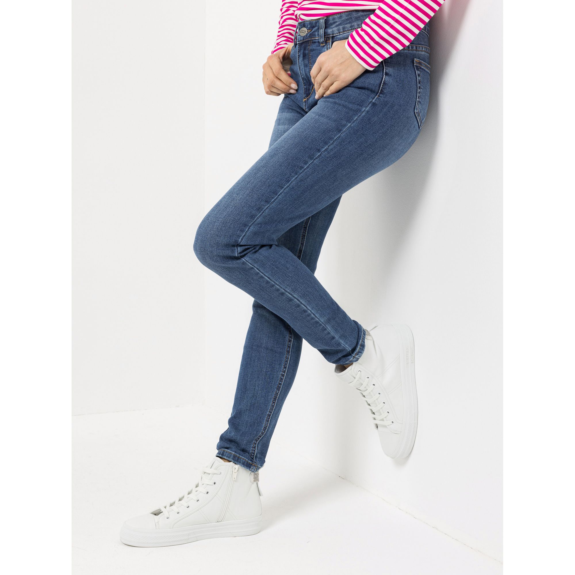 B-Ware STEFFEN SCHRAUT Jeanshose knöchellang Logo-Detail