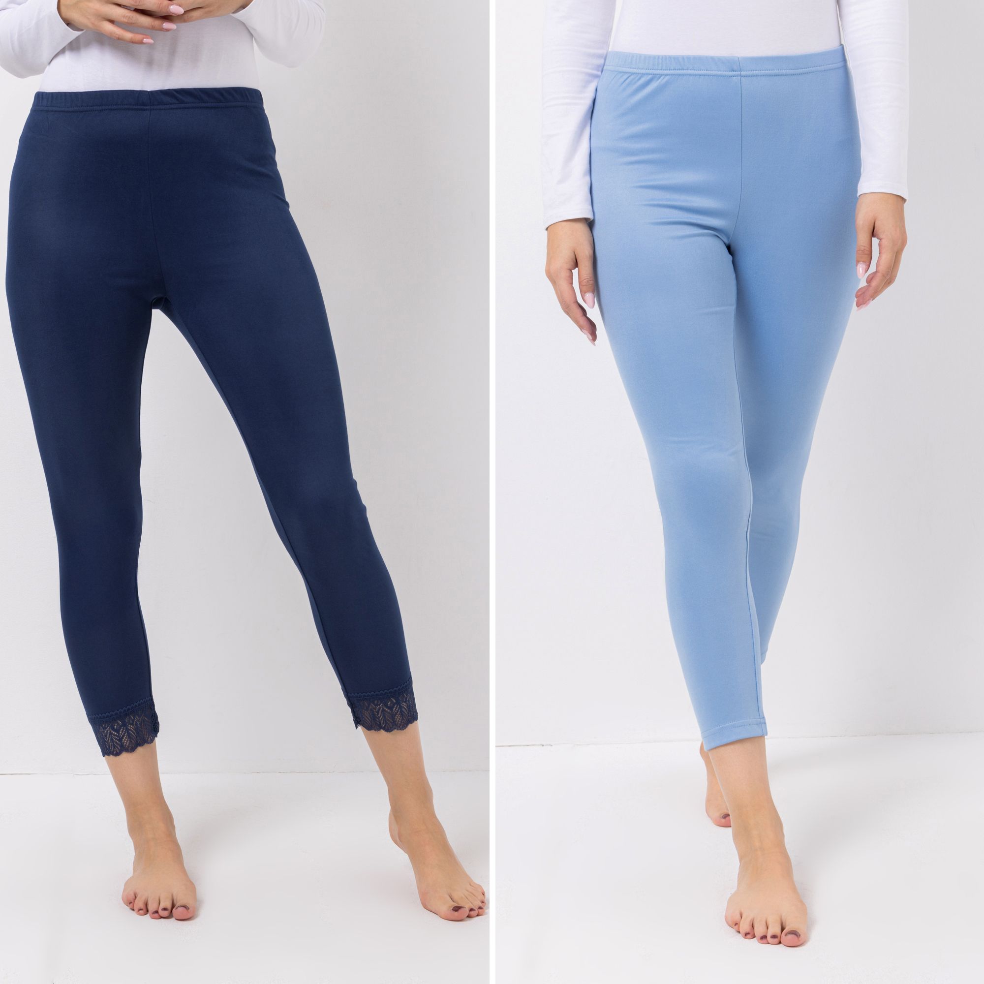 B-Ware JERYMOOD HOMEWEAR 2 Leggings, 7/8-Länge Mikrofaser Rundumdehnbund