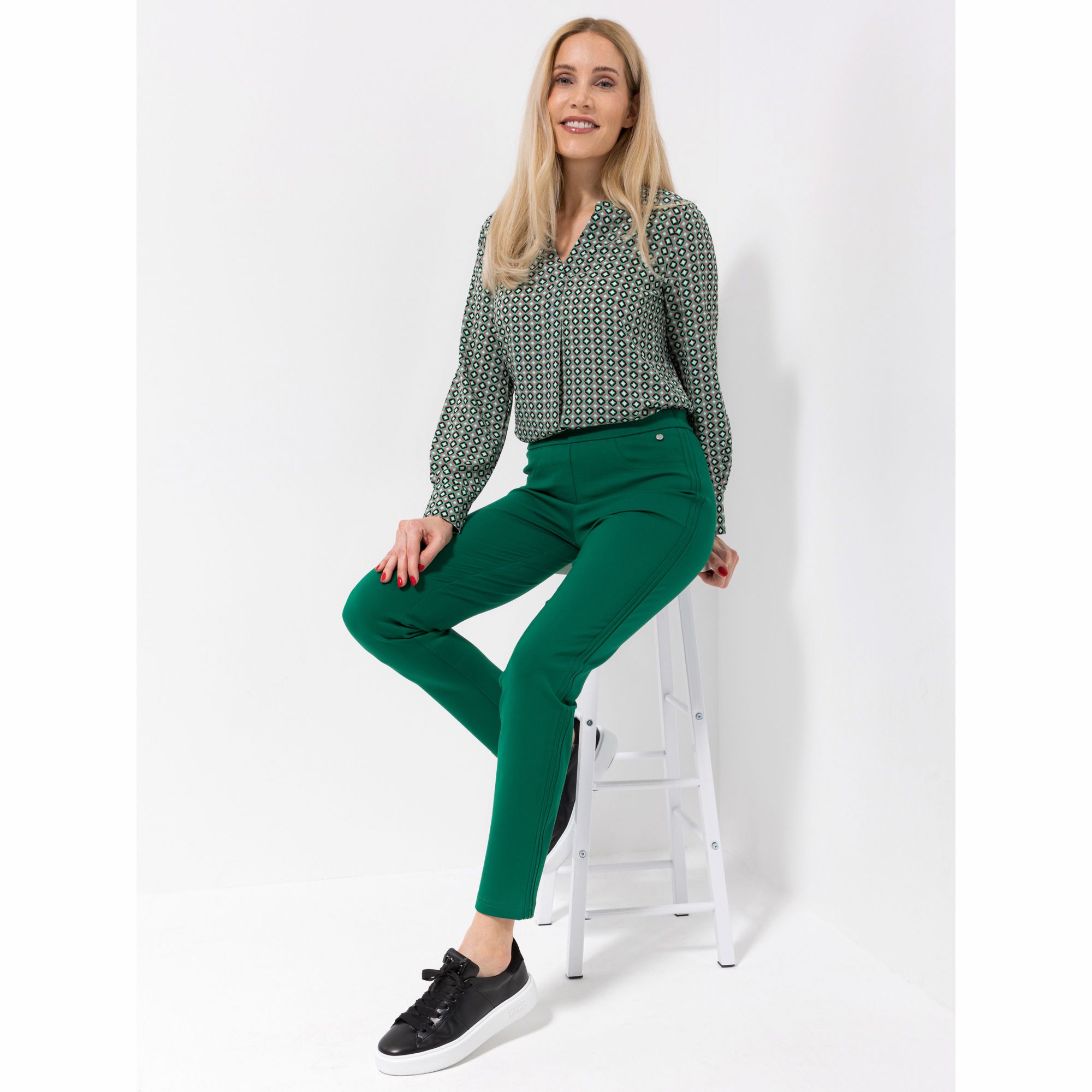 B-Ware EVA LUTZ Hose, knöchellang elastisches Material Rundumdehnbund