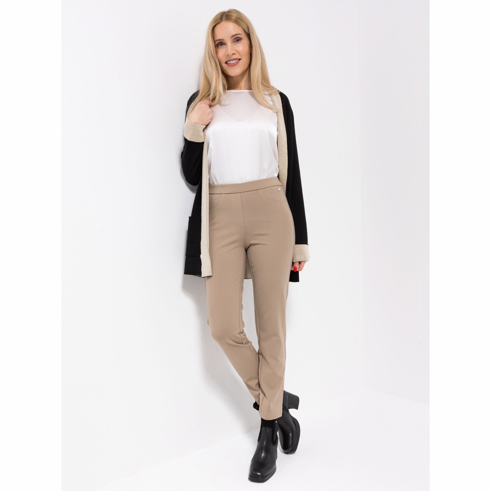 B-Ware EVA LUTZ Hose, knöchellang elastisches Material Rundumdehnbund