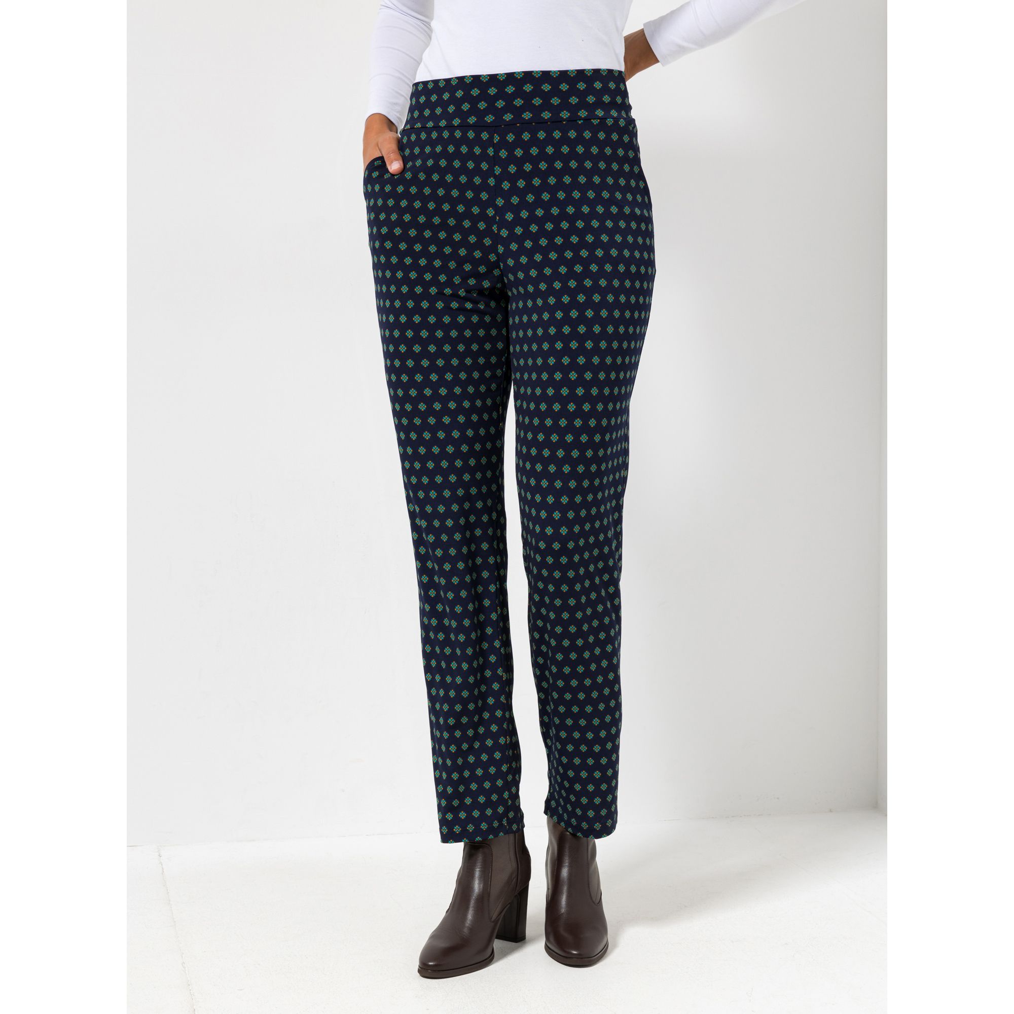 B-Ware KIM & CO. Hose Kate, lange Form Deluxe Brazil Knit 2 Eingrifftaschen