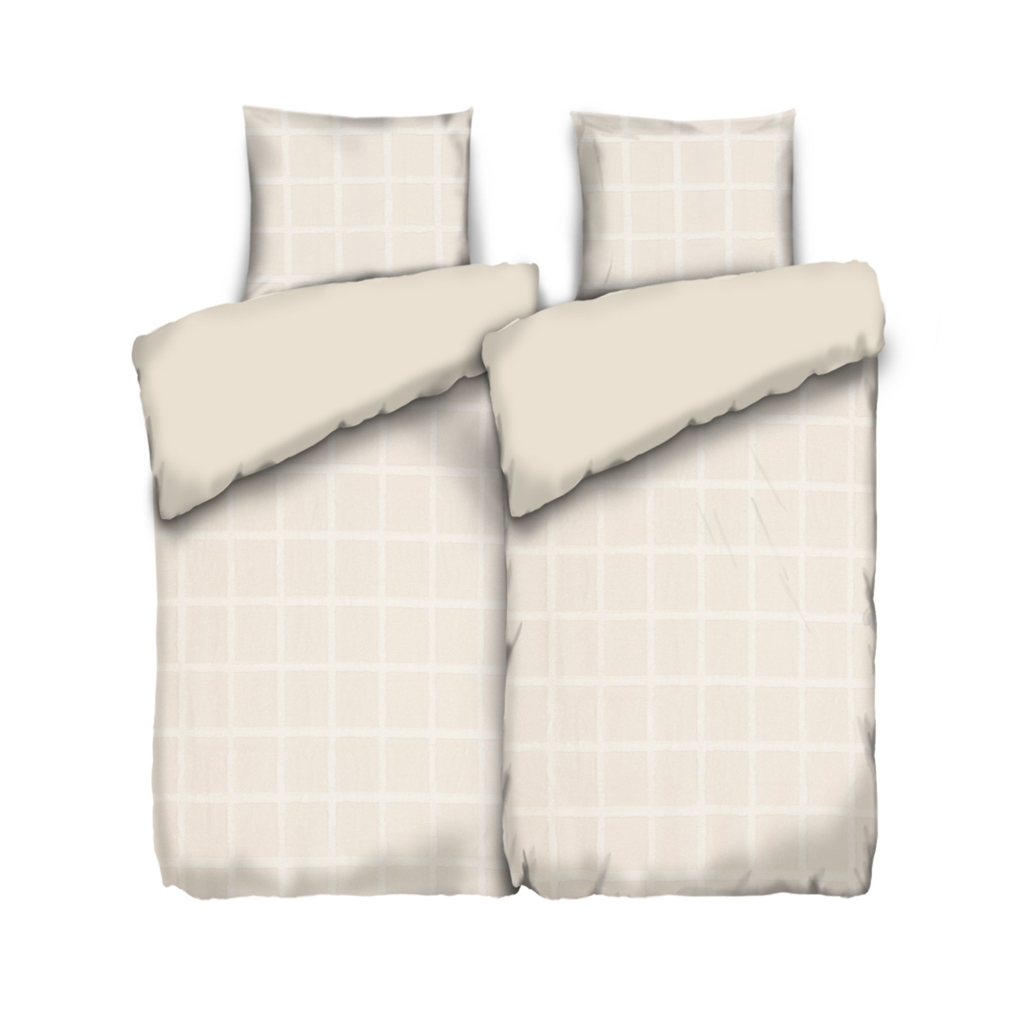 B-Ware COZEE HOME Wendebettwäsche uni Materialmix Teddy Bouclé