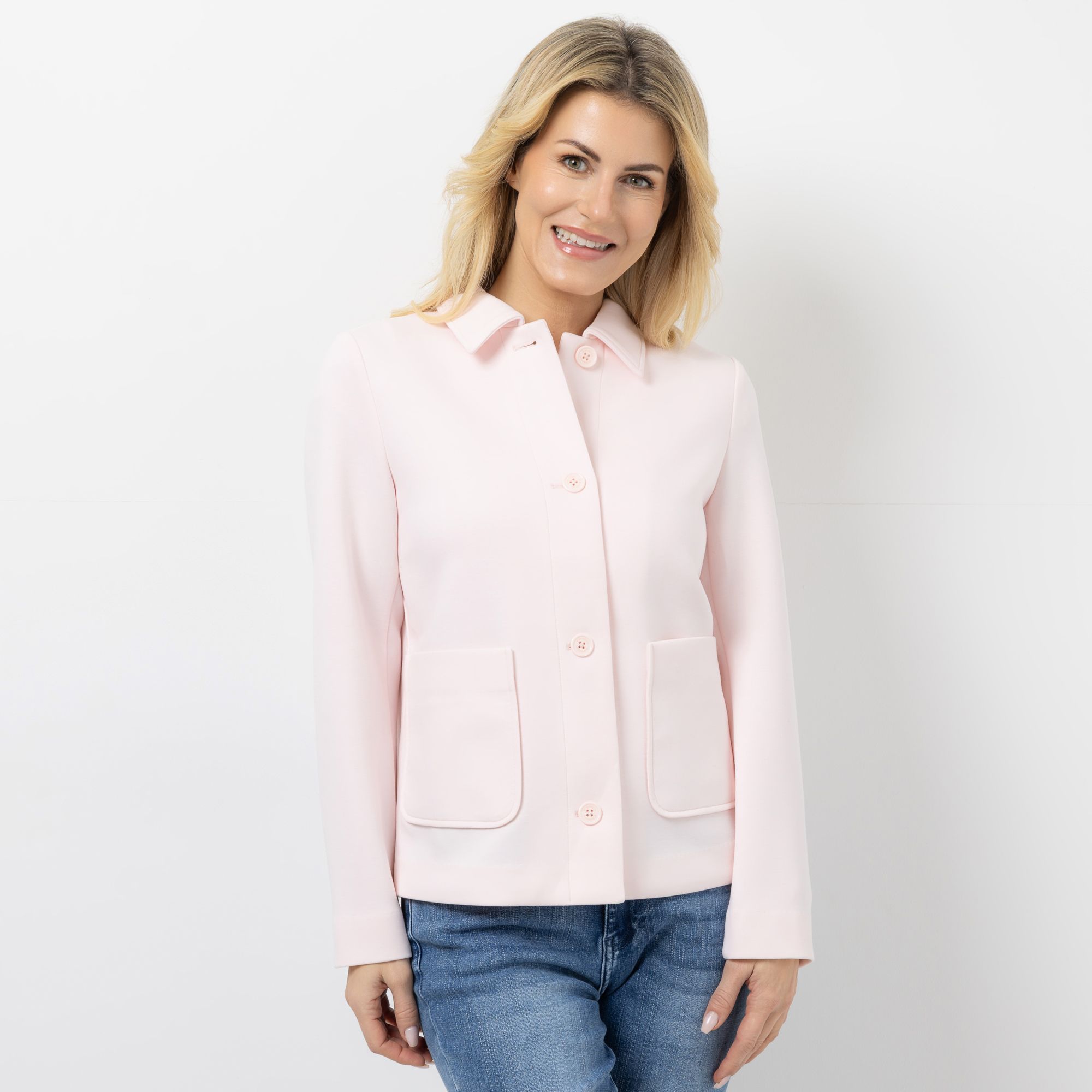 B-Ware STRANDFEIN Hemdjacke Scubaware aufgesetzte Taschen