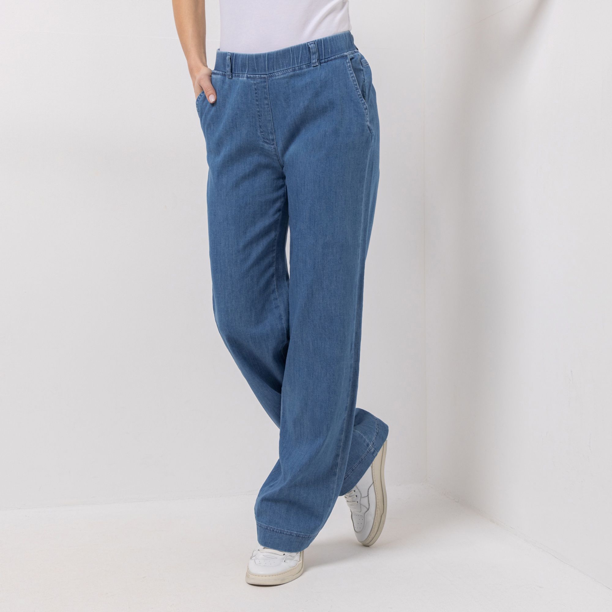 B-Ware RAPHAELA BY BRAX Jeans Pam Flared Rundumdehnbund weites Bein