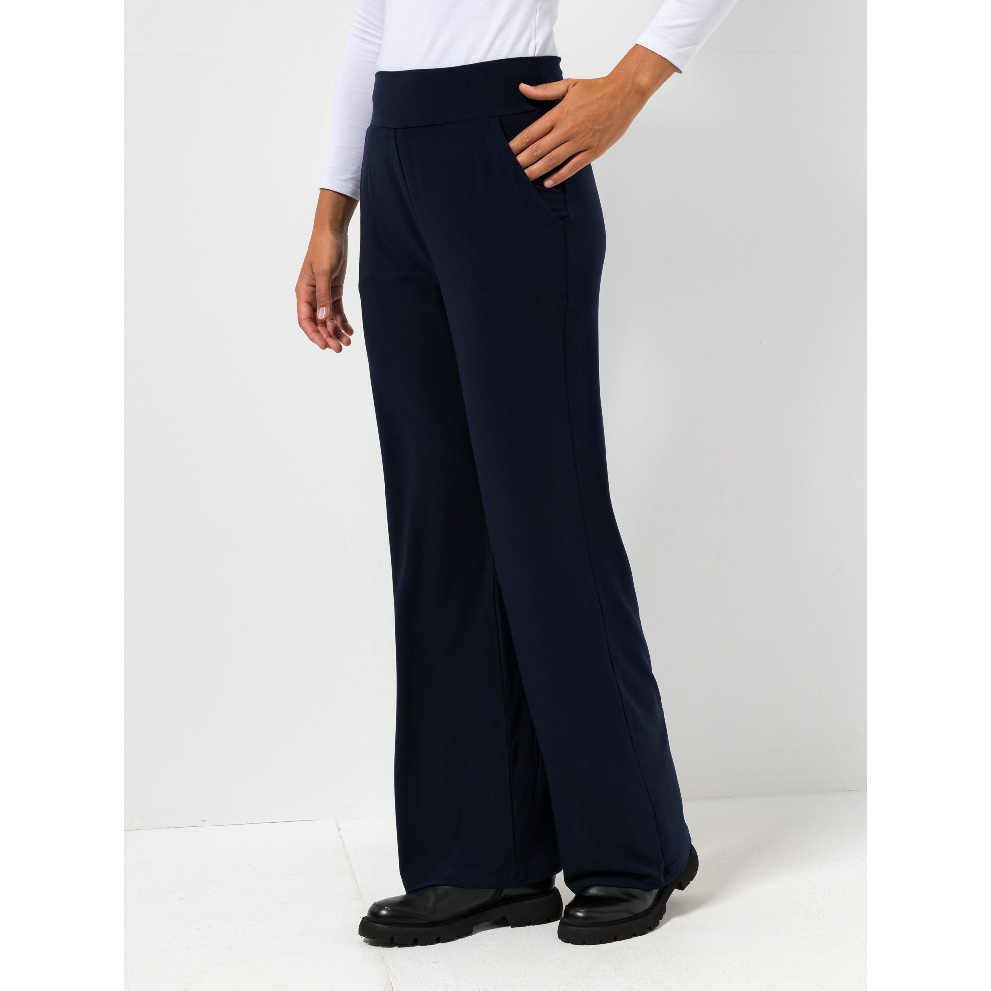 B-Ware KIM & CO. Hose Kim, lange Form Deluxe Brazil Knit 2 Eingrifftaschen