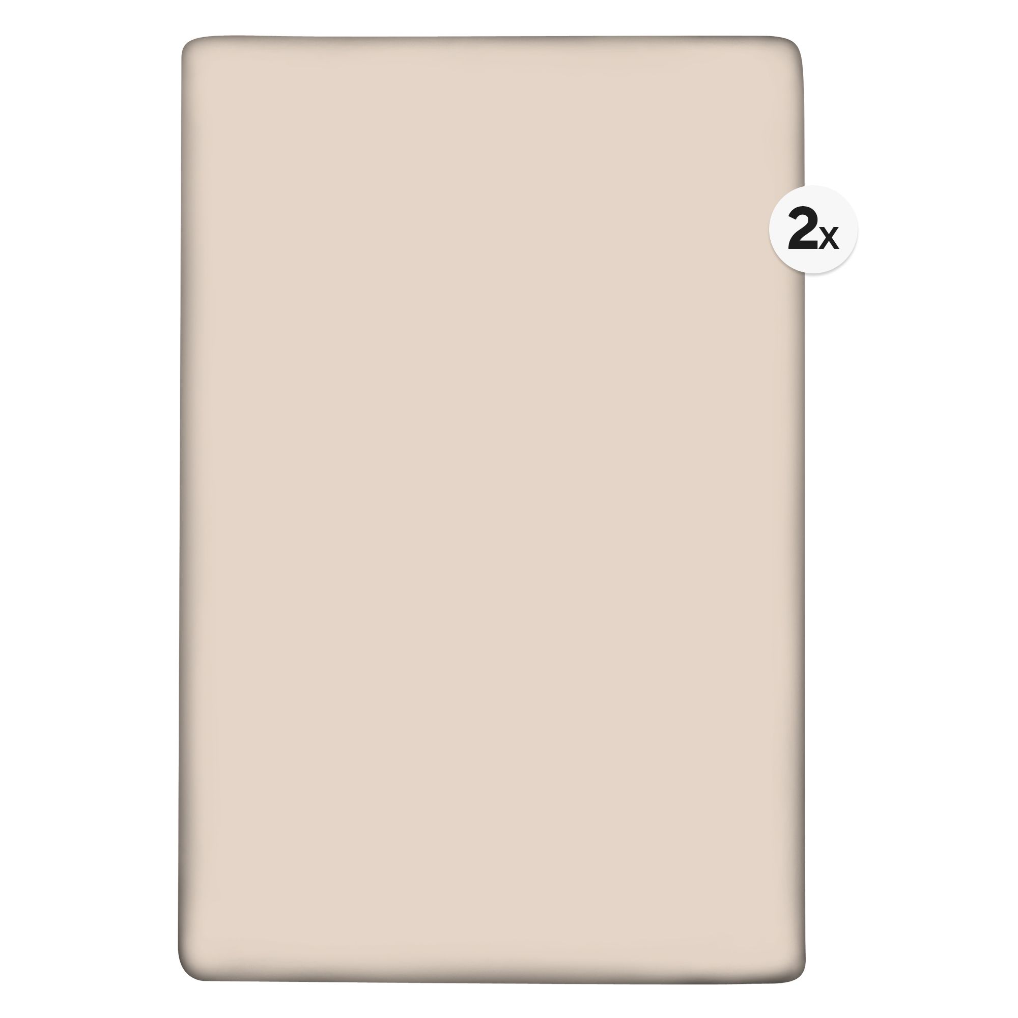 B-Ware BADIZIO Classic 2 uni Spannbettlaken Mikrofaser Plüsch ca. 100x200cm