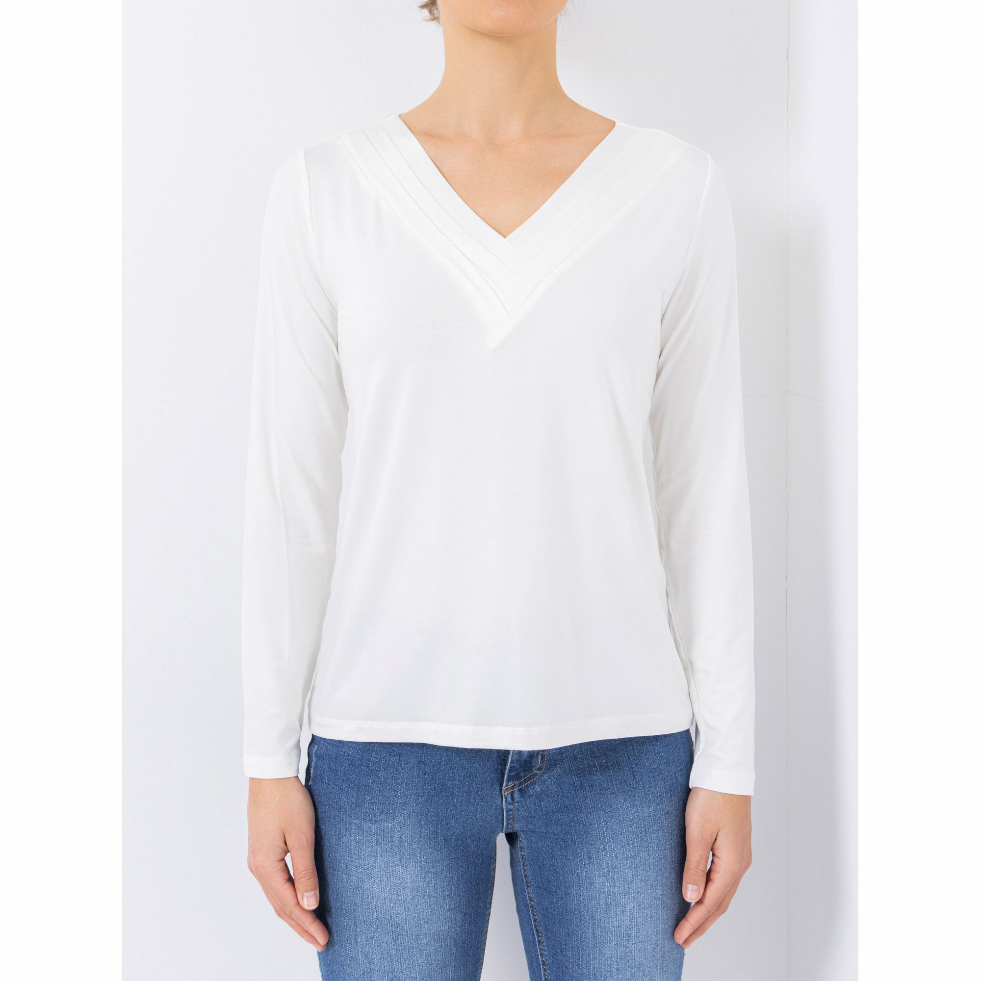 B-Ware STEFFEN SCHRAUT Shirt V-Ausschnitt mit ECOVERO Viskose