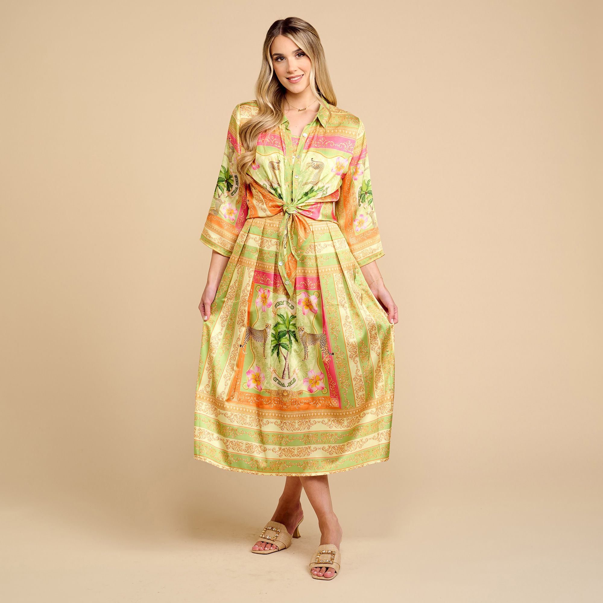 B-Ware SCHIFFHAUER MUNICH® Kleid, Materialmix Rundhalsausschnitt Eingrifftasche