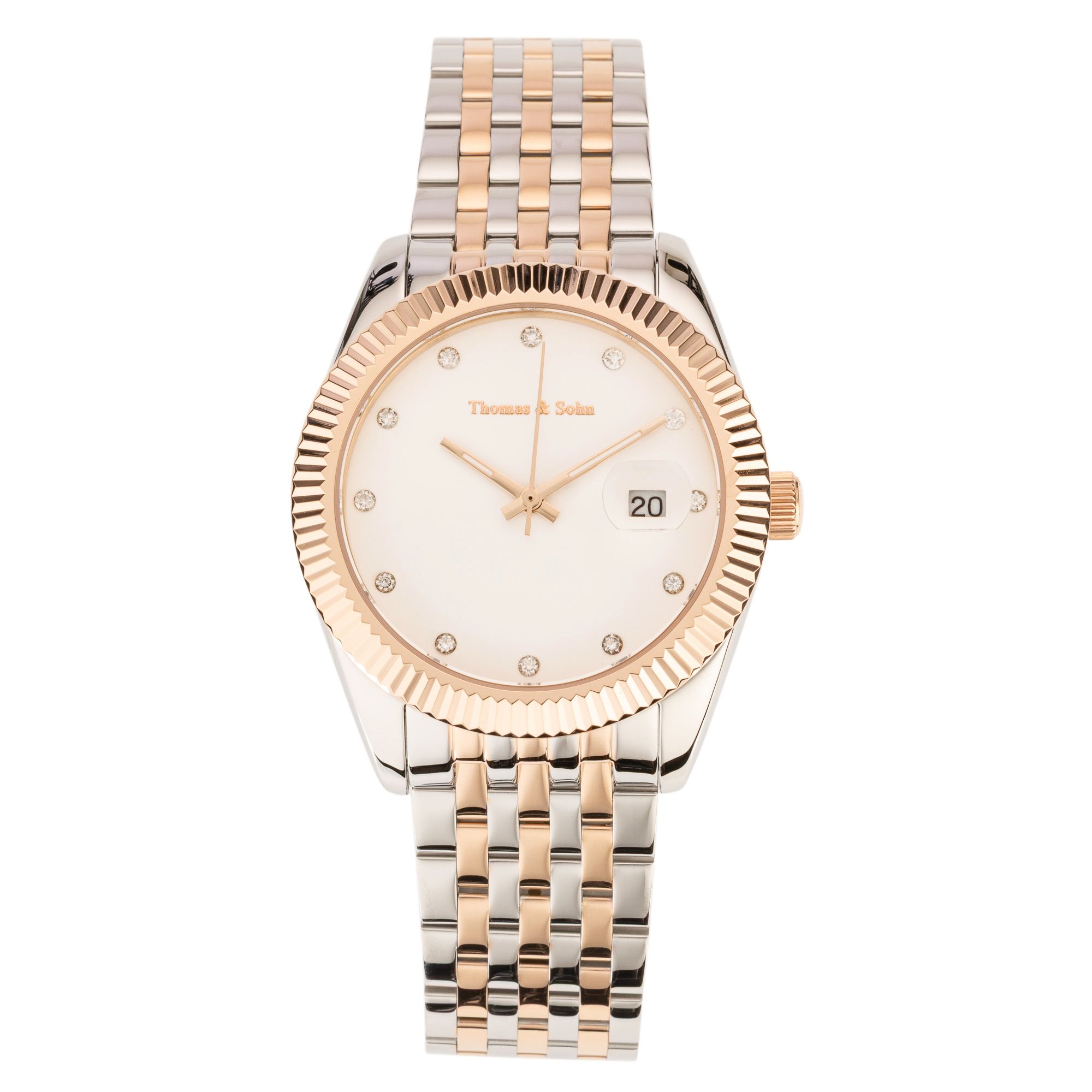 B-Ware THOMAS & SOHN Lab Grown Brillanten ca. 0,25ct Unisexuhr