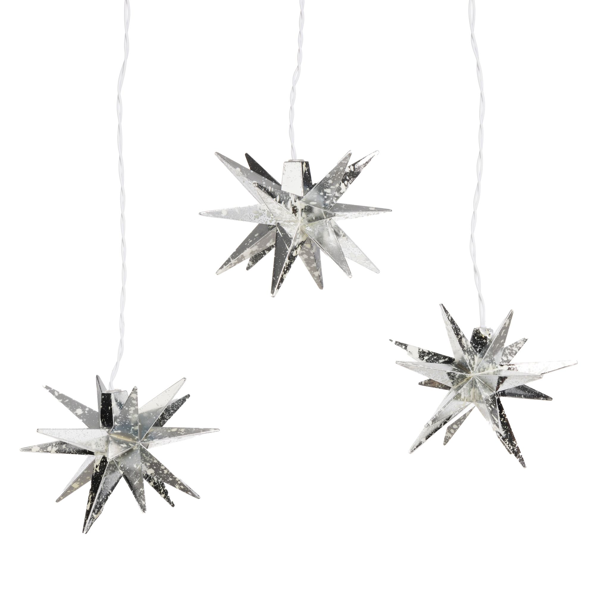 B-Ware LUMIDA Xmas 3 LED-Dekosterne warmweiße & Farbwechsel-LEDs