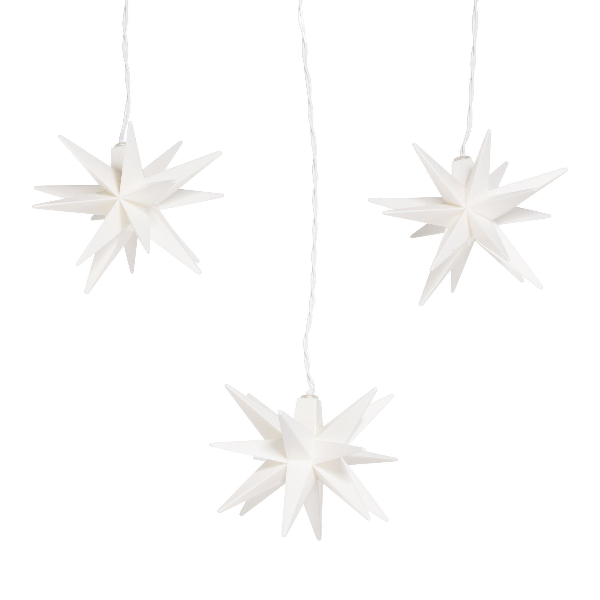 B-Ware LUMIDA Xmas 3 LED-Dekosterne warmweiße & Farbwechsel-LEDs