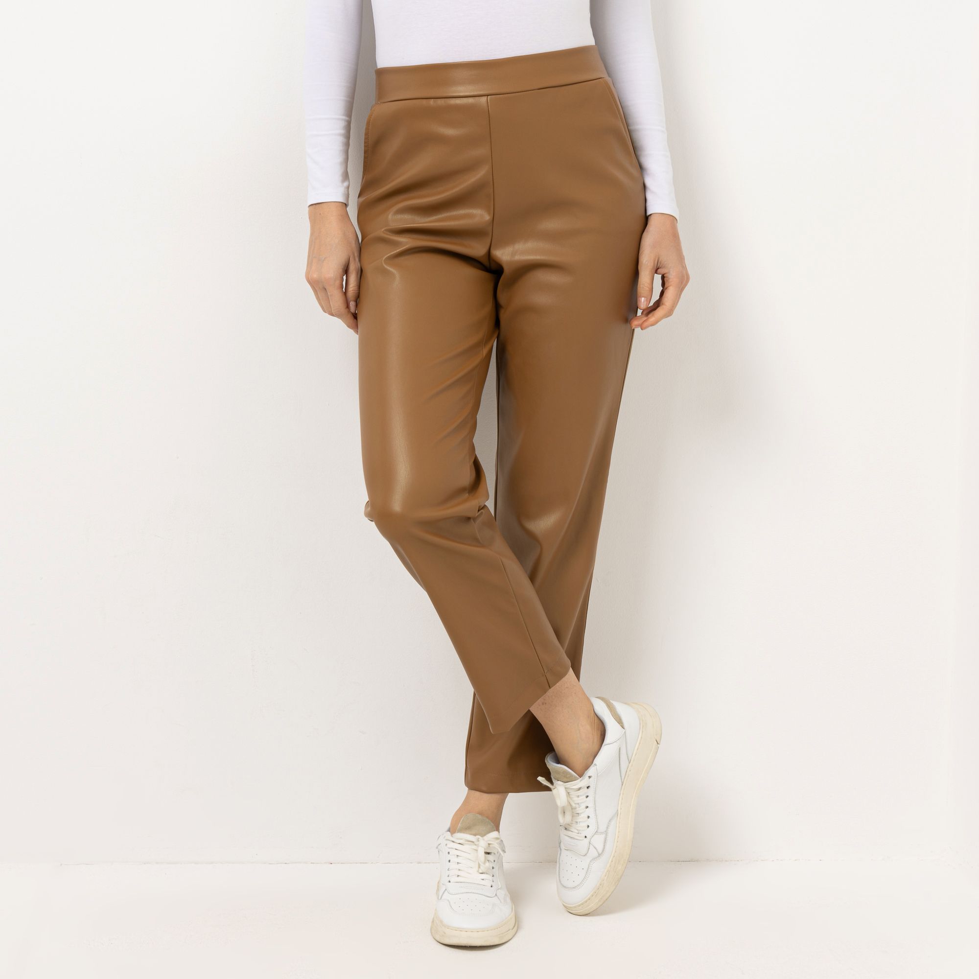 B-Ware KIM & CO. Hose, knöchellang Soft-Leder-Optik 2 Eingrifftaschen