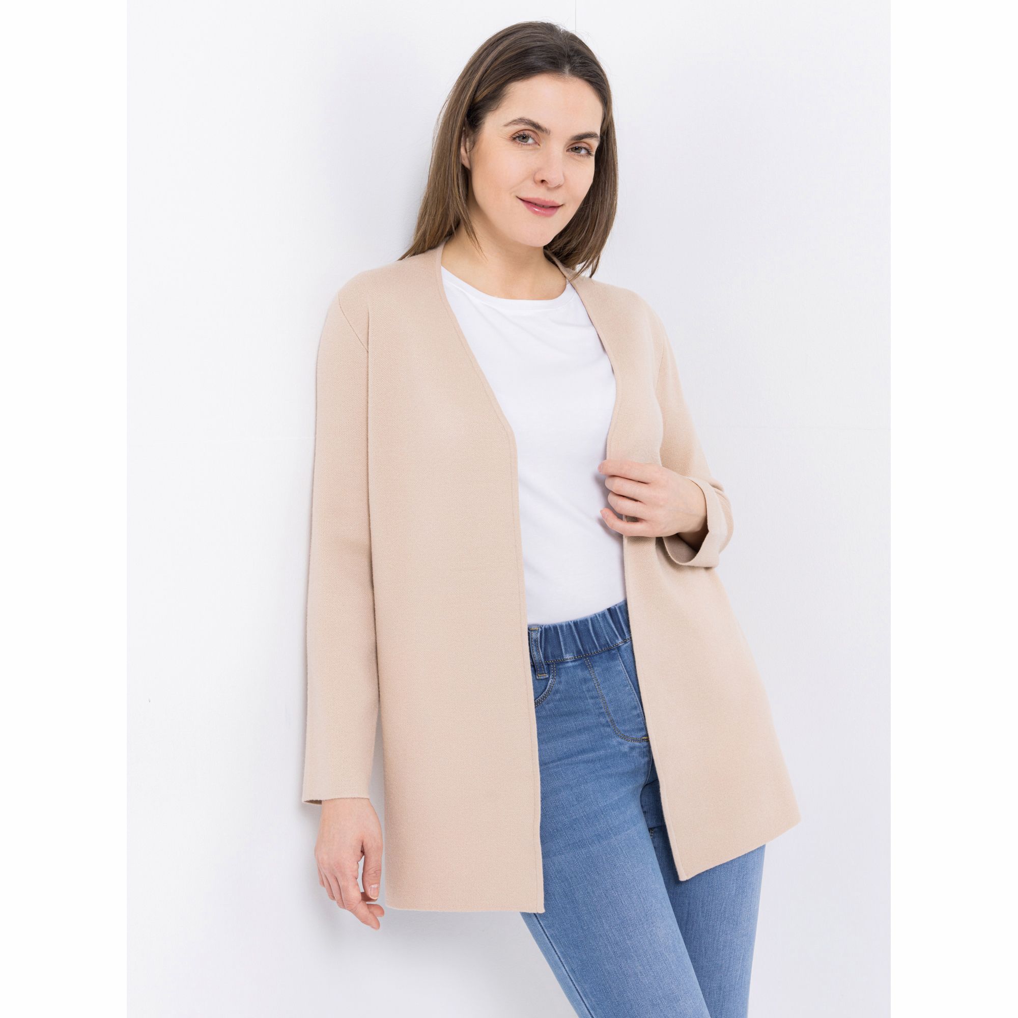 B-Ware ANNI FOR FRIENDS Longcardigan, Alina 1/1-Arm offene Front