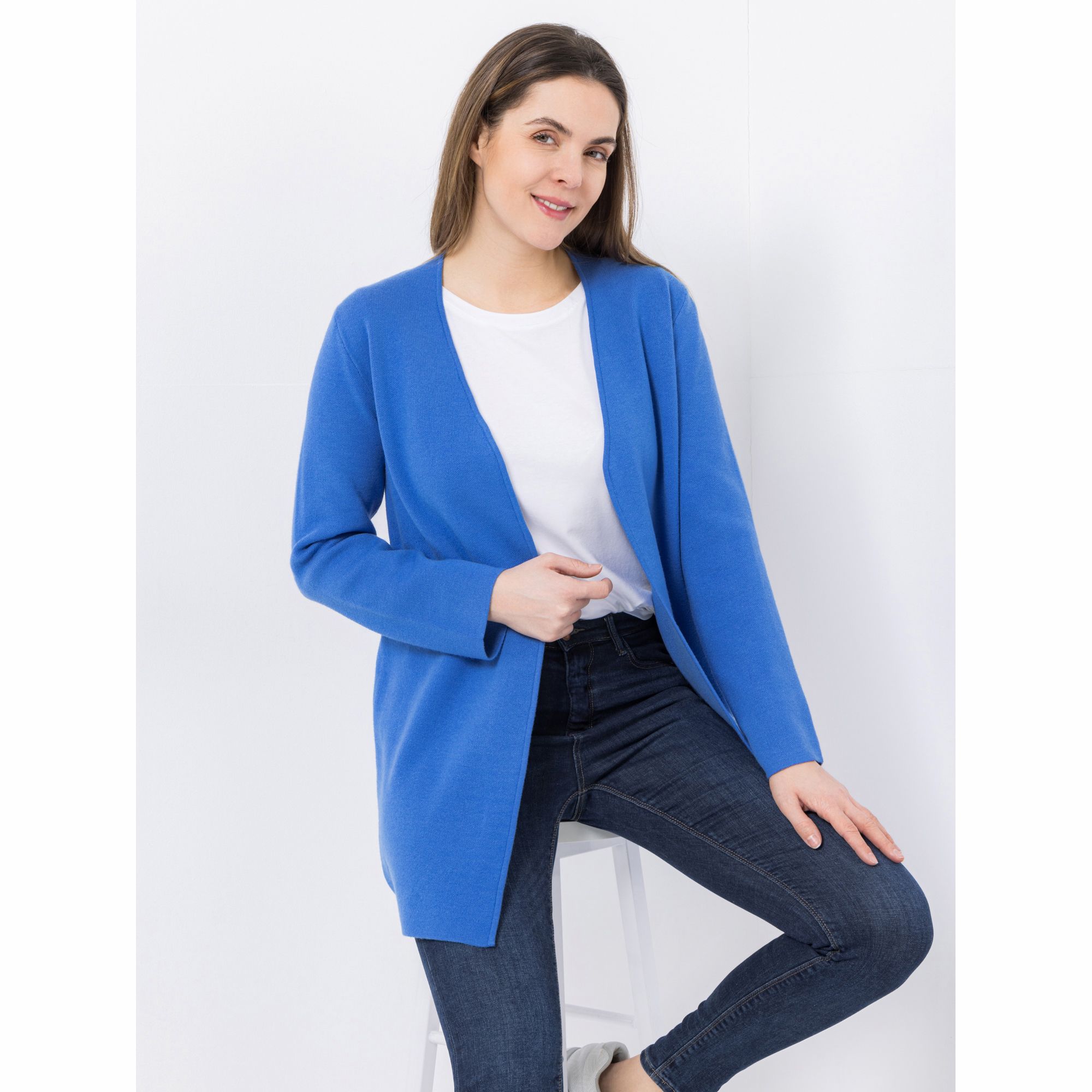 B-Ware ANNI FOR FRIENDS Longcardigan, Alina 1/1-Arm offene Front