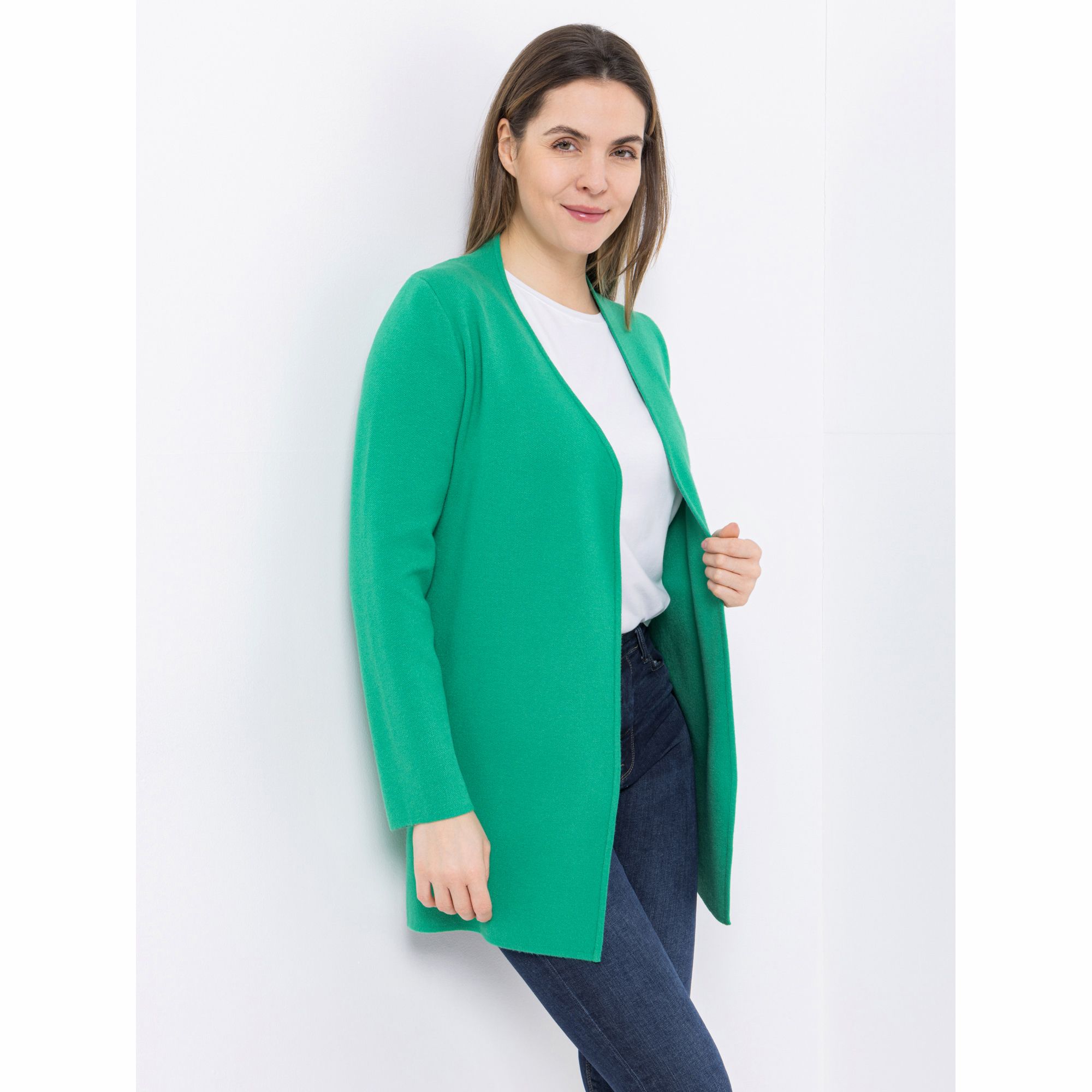 B-Ware ANNI FOR FRIENDS Longcardigan, Alina 1/1-Arm offene Front