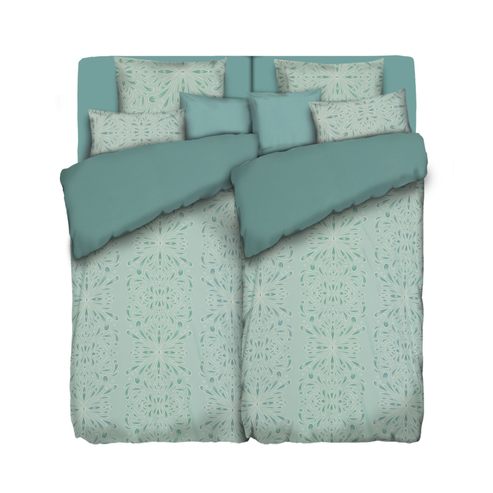 B-Ware JERYMOOD extra soft Wendebettwäsche Ornamente Doppelbett, 10tlg.