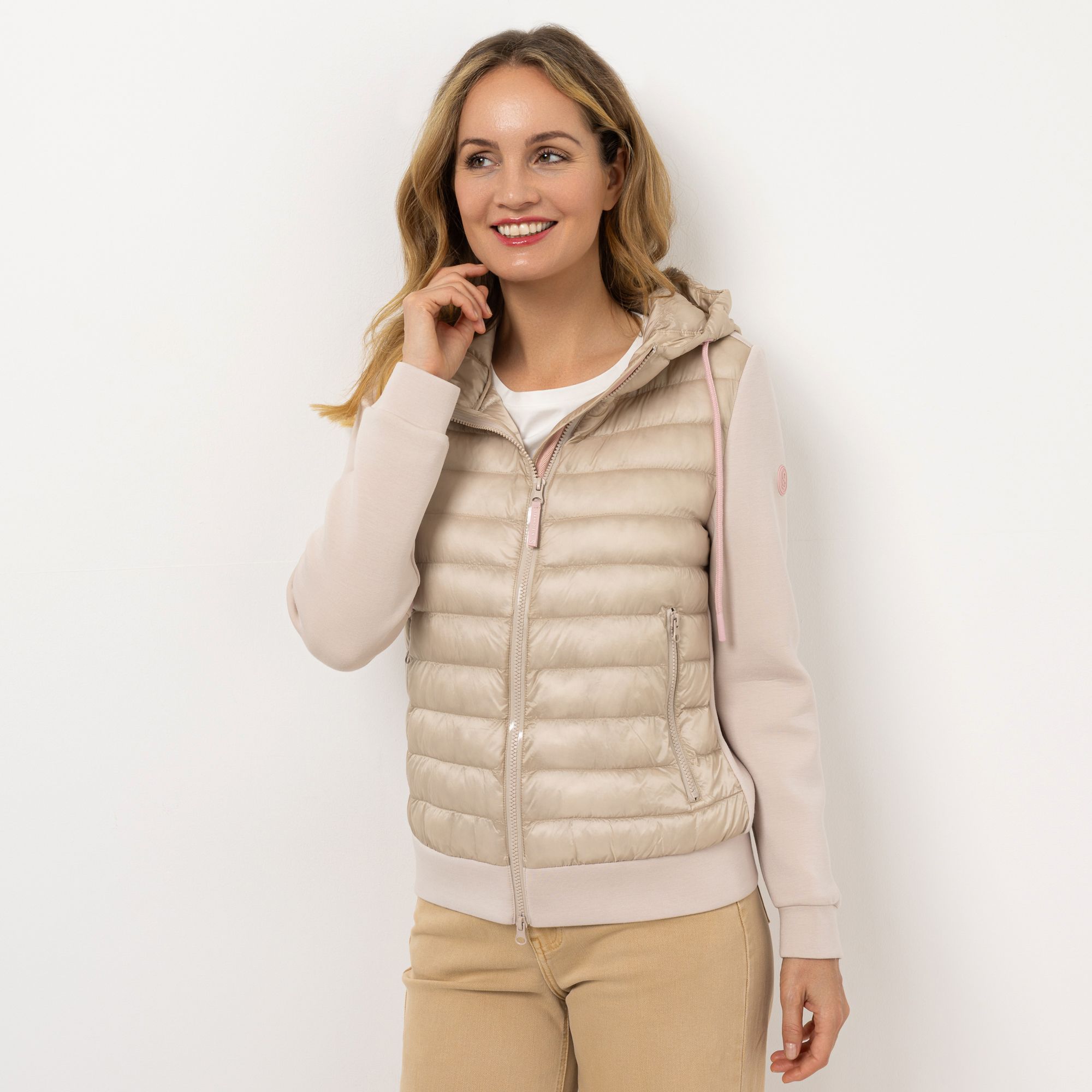 B-Ware STRANDFEIN Outdoorjacke Materialmix Stepp und Scuba