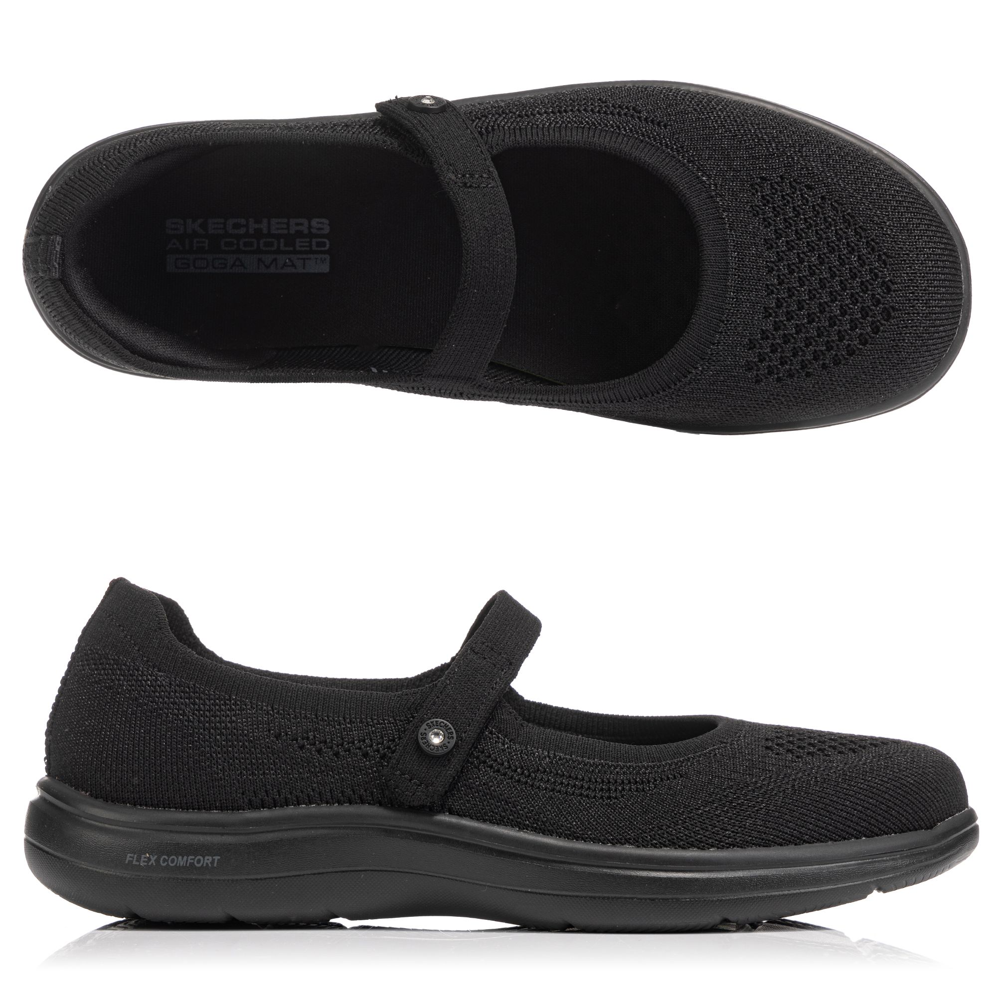 B-Ware SKECHERS Damen-Ballerina Mary-Jane Funktionsstrick