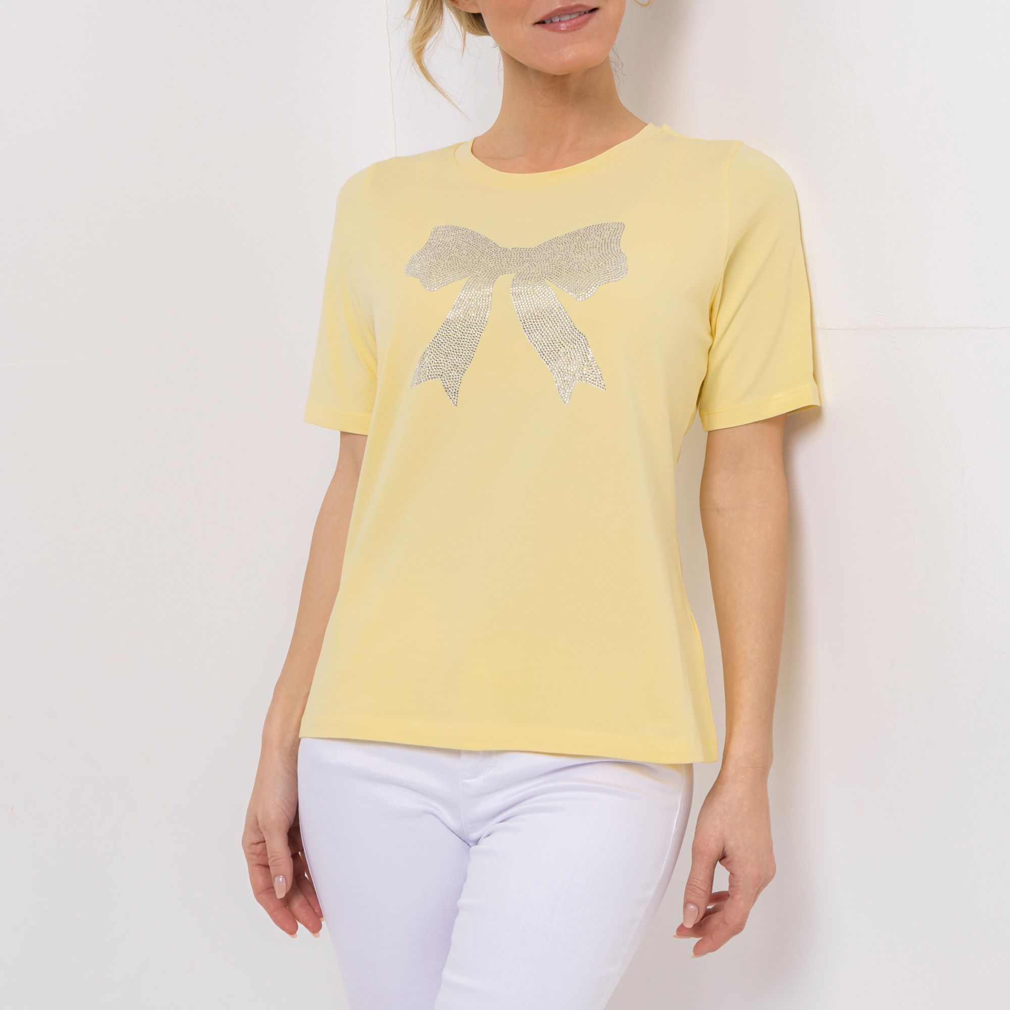 B-Ware STEFFEN SCHRAUT Shirt, 1/2-Arm Rundhalsausschnitt Strass-Detail