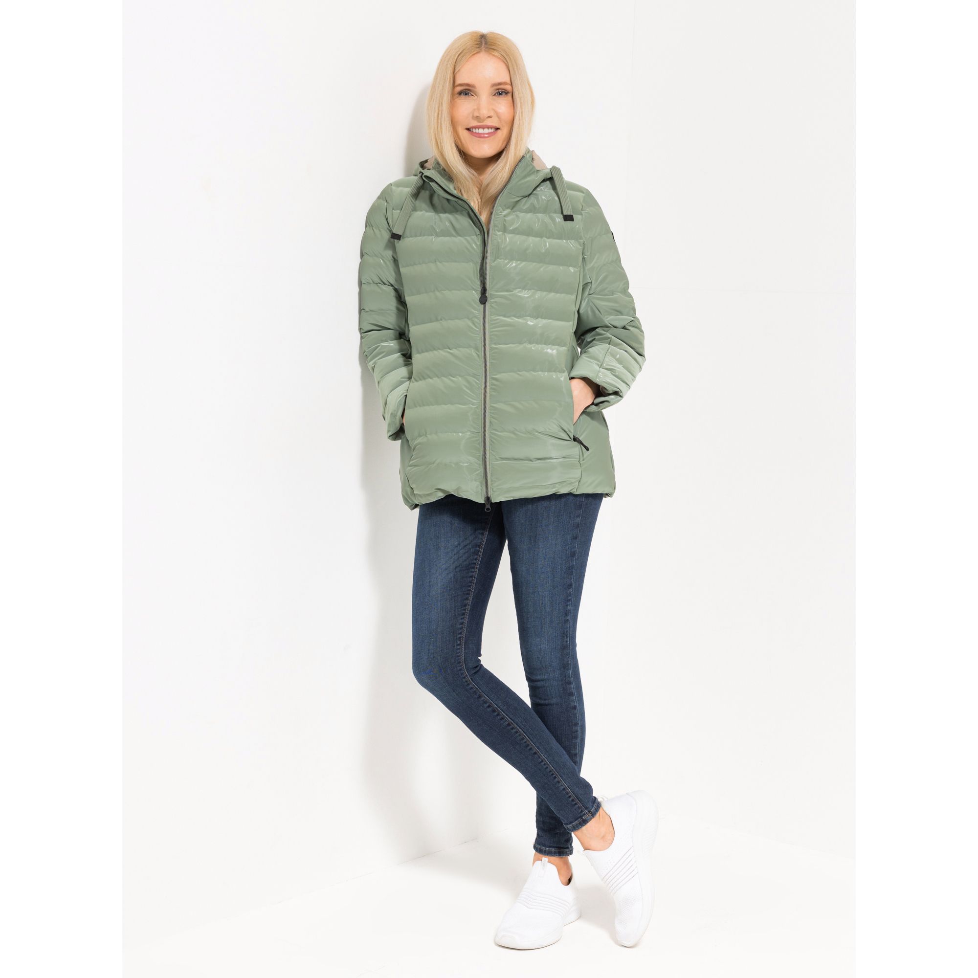 B-Ware CENTIGRADE ACTIVE Steppjacke abnehmbare Kapuze Glanz-Optik