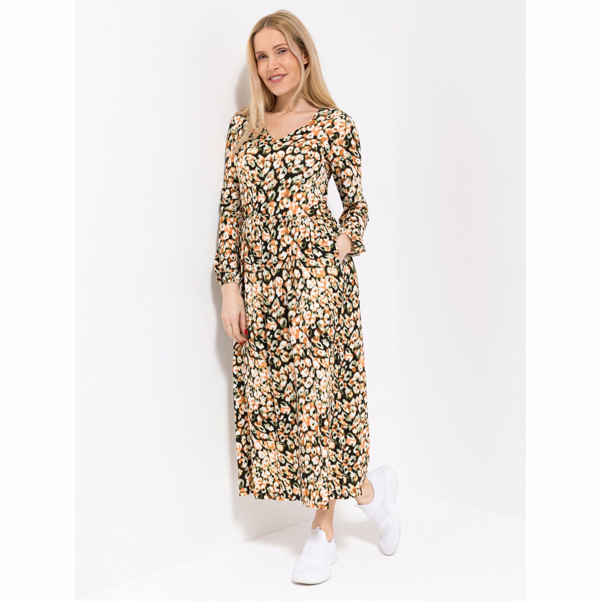 B-Ware SOULS BY EYWASOULS® Maxi-Kleid, 1/1 Arm knöchellang