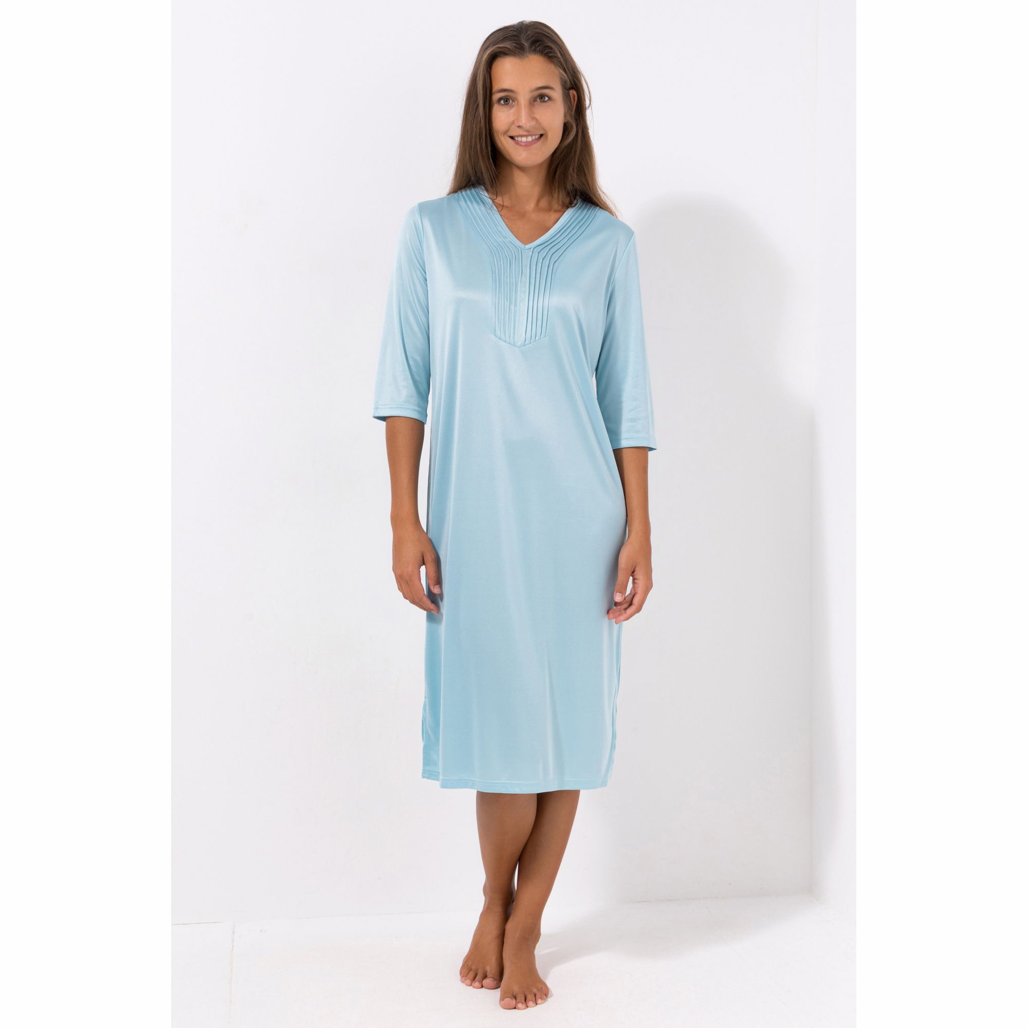 B-Ware LITTLE ROSE Nachthemd Mikrofaser 110cm Länge