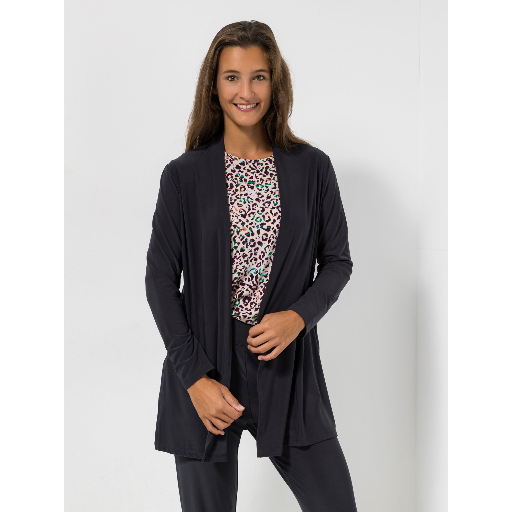 B-Ware KIM & CO. Cardigan, Langarm Deluxe Brazil Knit offene Front