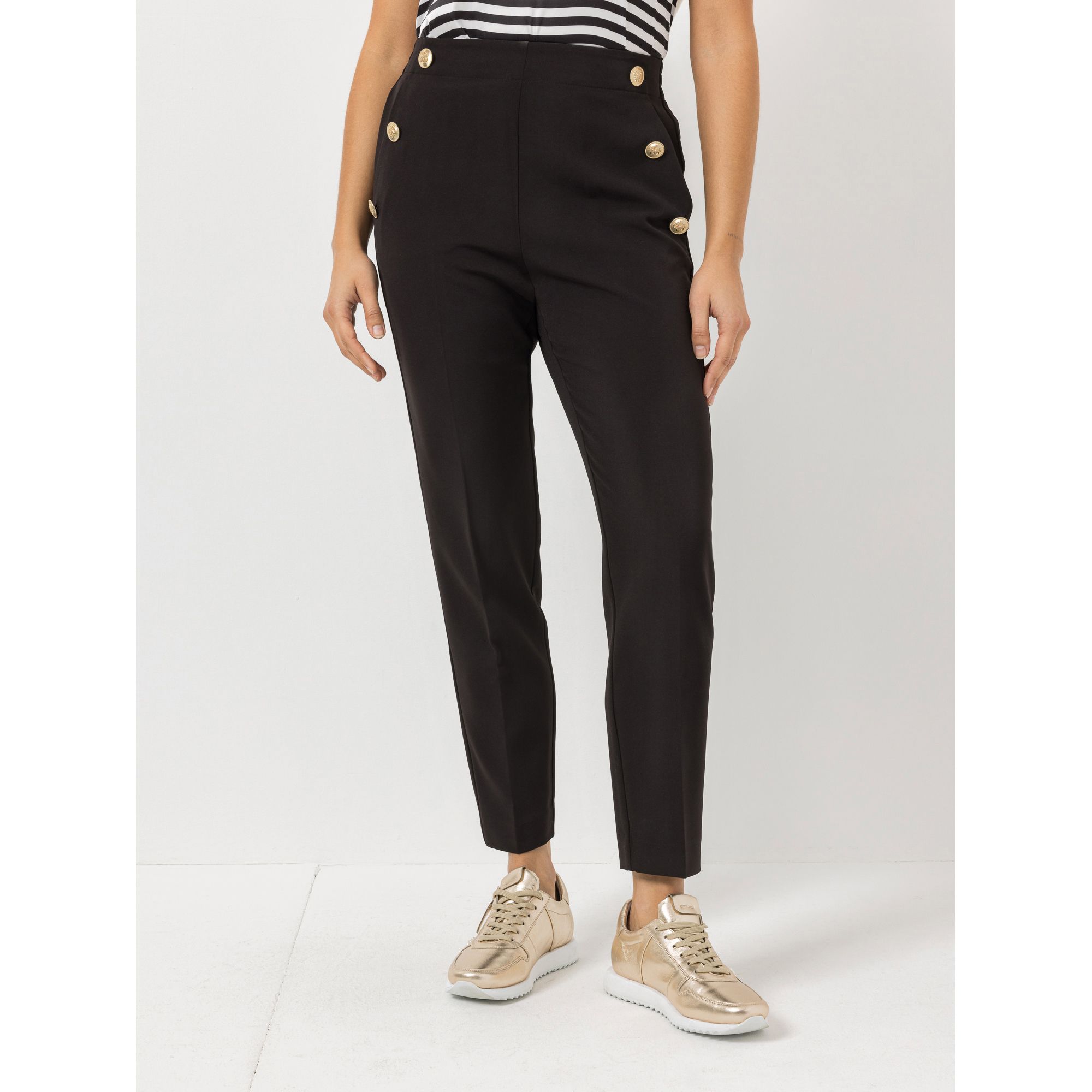 B-Ware STEFFEN SCHRAUT Hose knöchellang Knopf-Detail