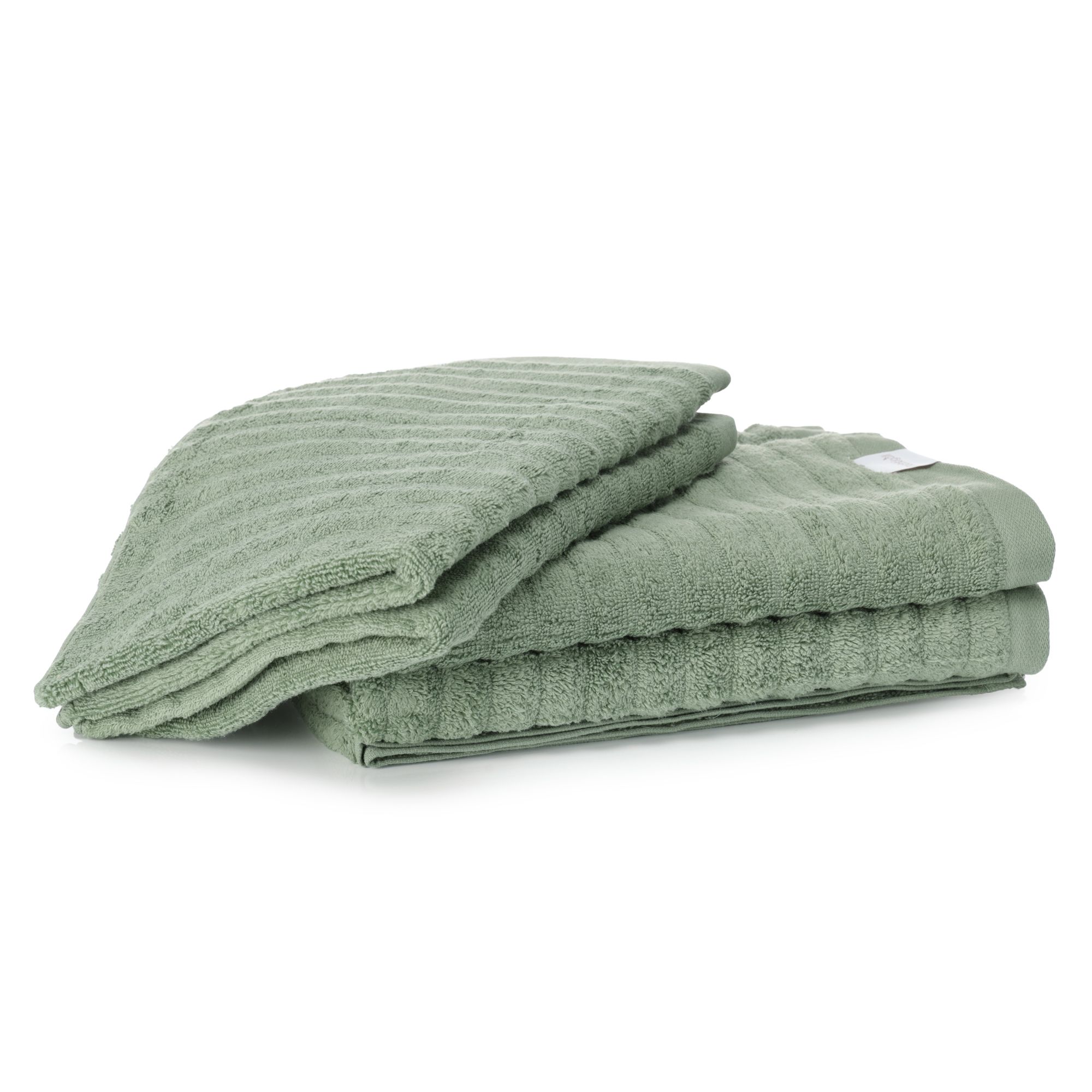 B-Ware NACHTIGALL Handtuch-Set, 4tlg. Jaquard-Wellen 100% Baumwolle