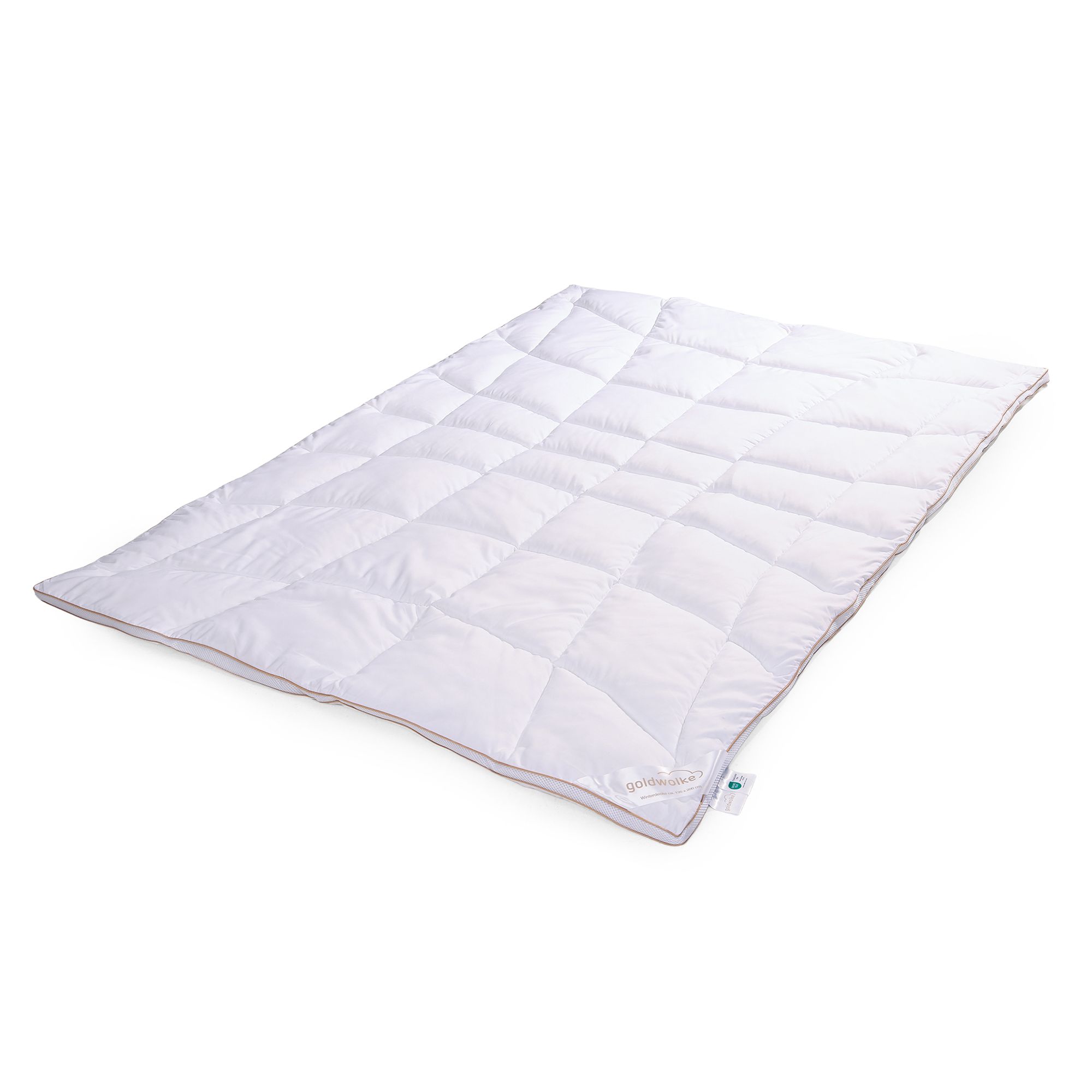 B-Ware GOLDWOLKE Winterdecke white Flame-Füllung Karosteppung
